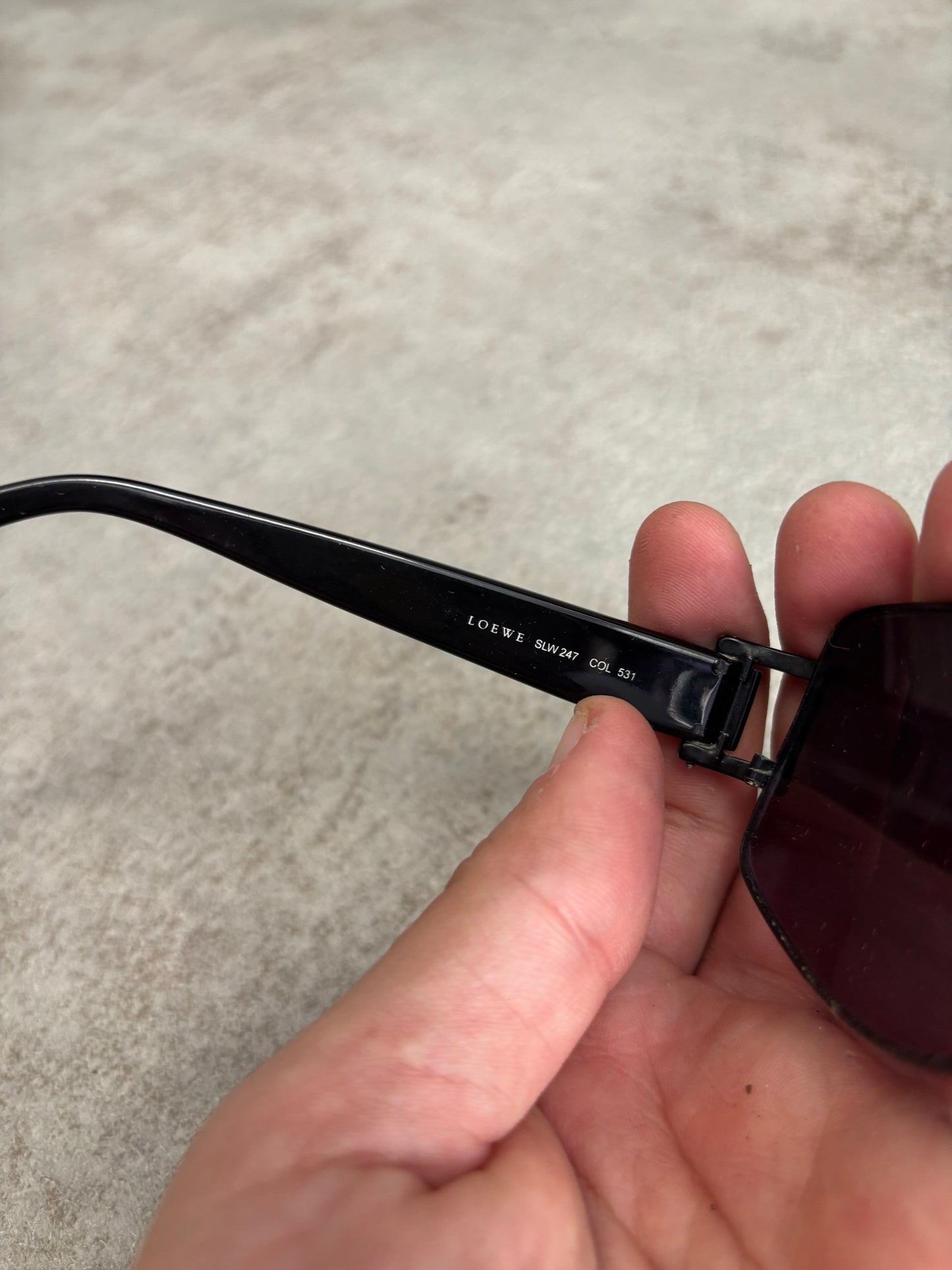 Gafas Rectangulares Loewe 00s Vintage