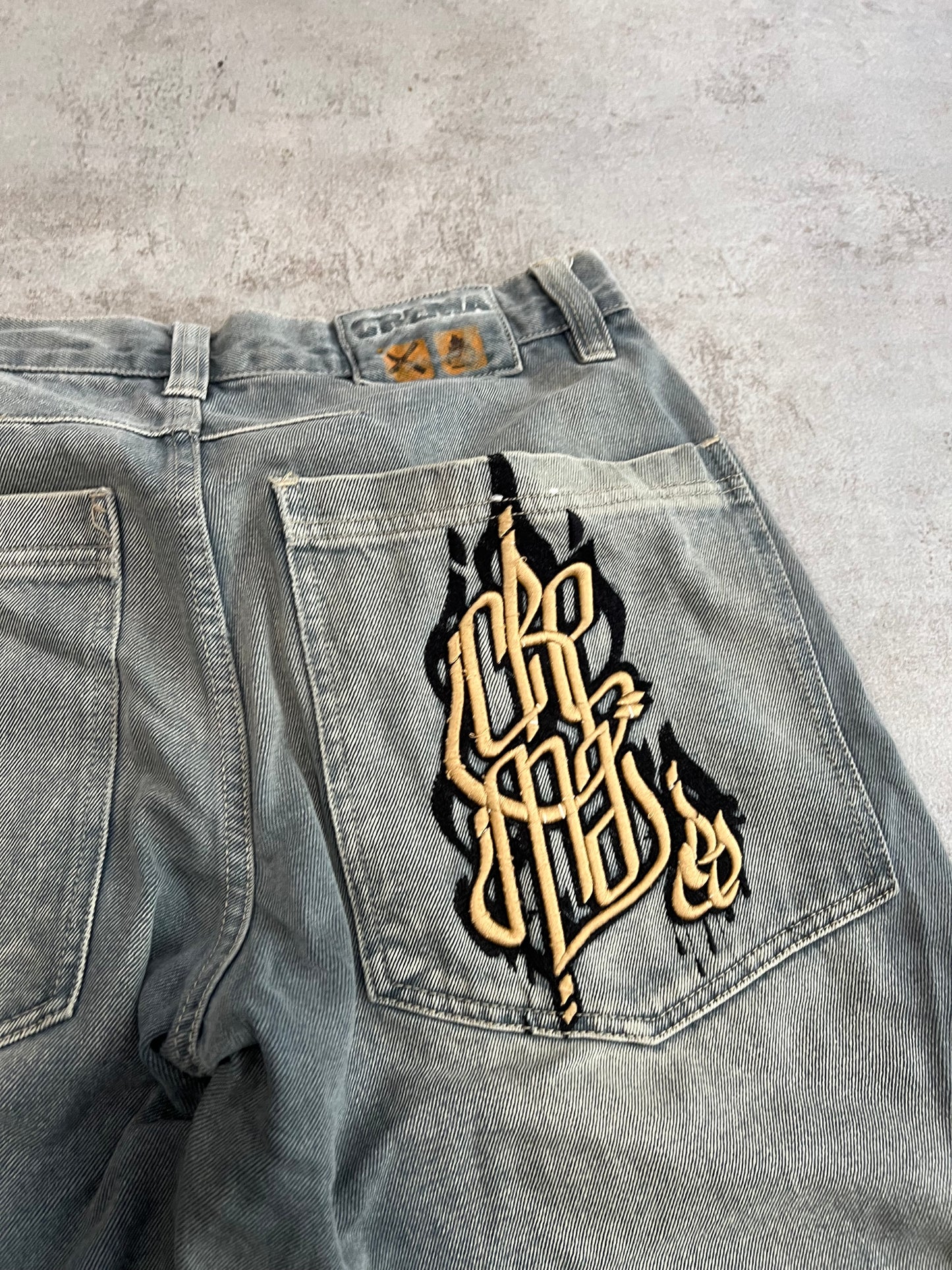 Shorts Baggy Vintage Crema Hip Hop 00’s - L