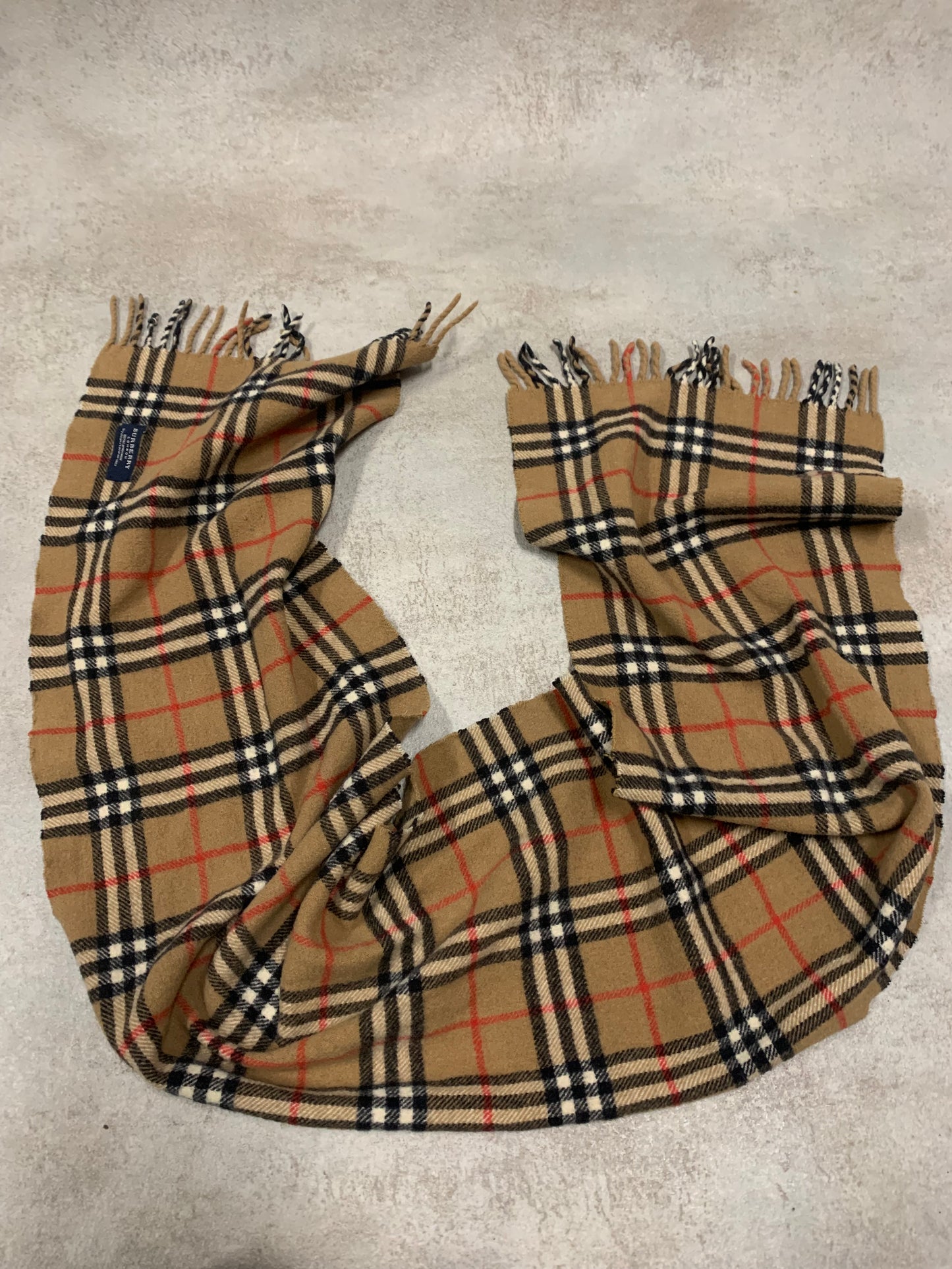 Bufanda Lana Vintage Burberry Nova Check