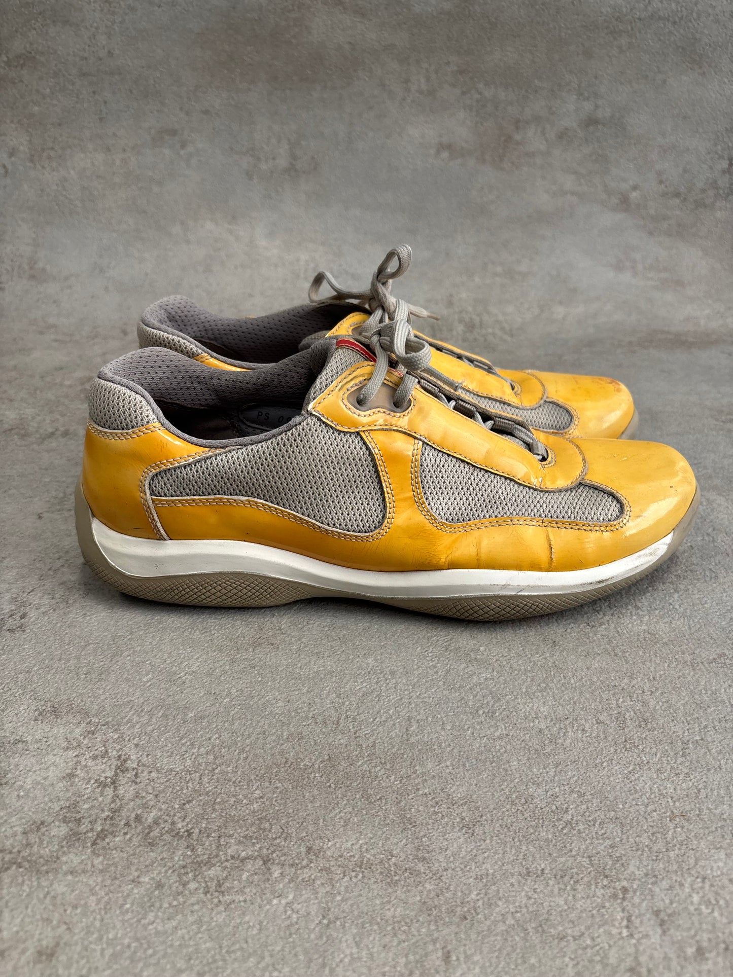 Zapatos Prada America’s Cup Charol ‘Yellow Grey’ - 43