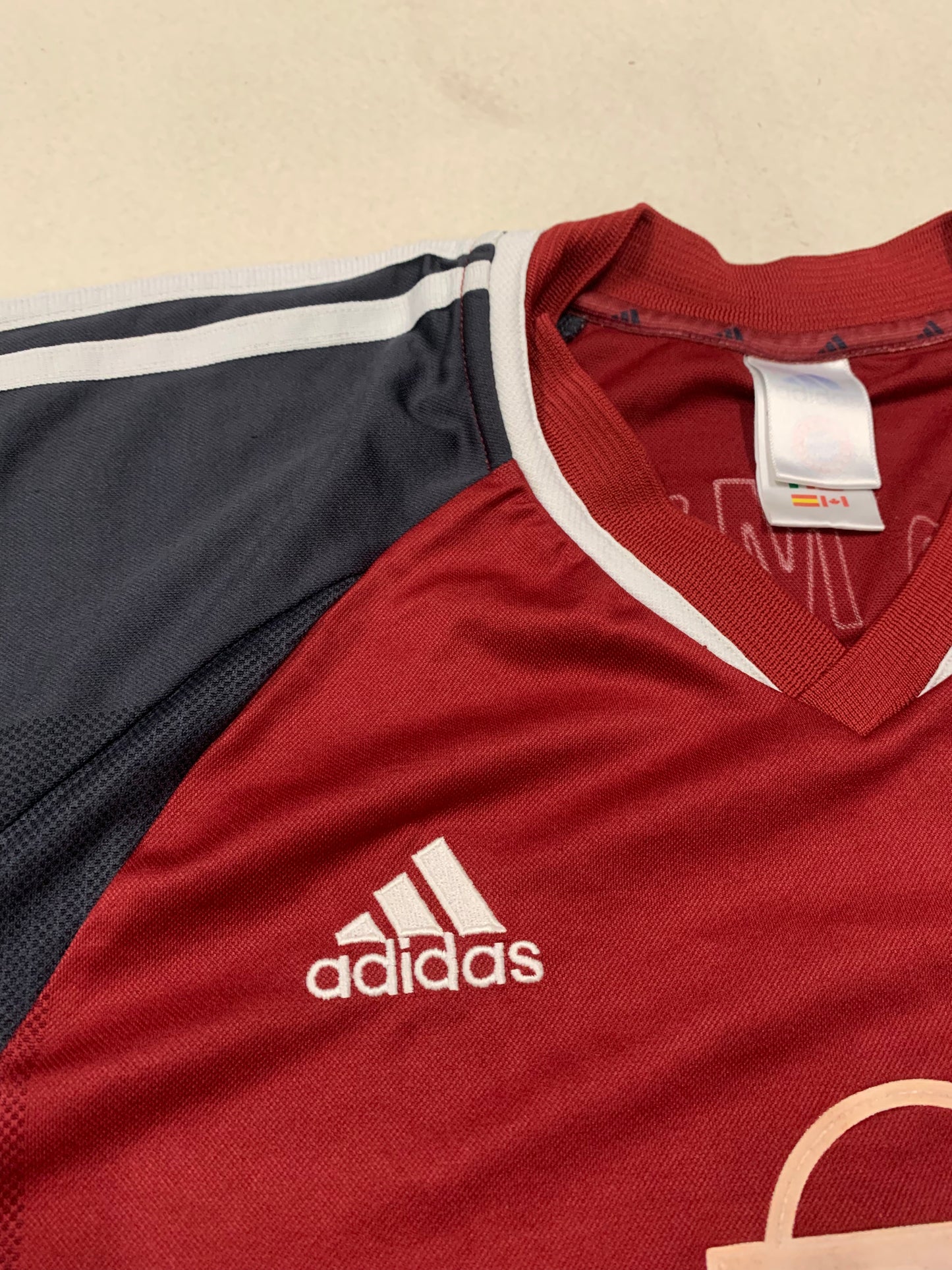 Camiseta Vintage Adidas Bayer Múnich 2001 Kit - L