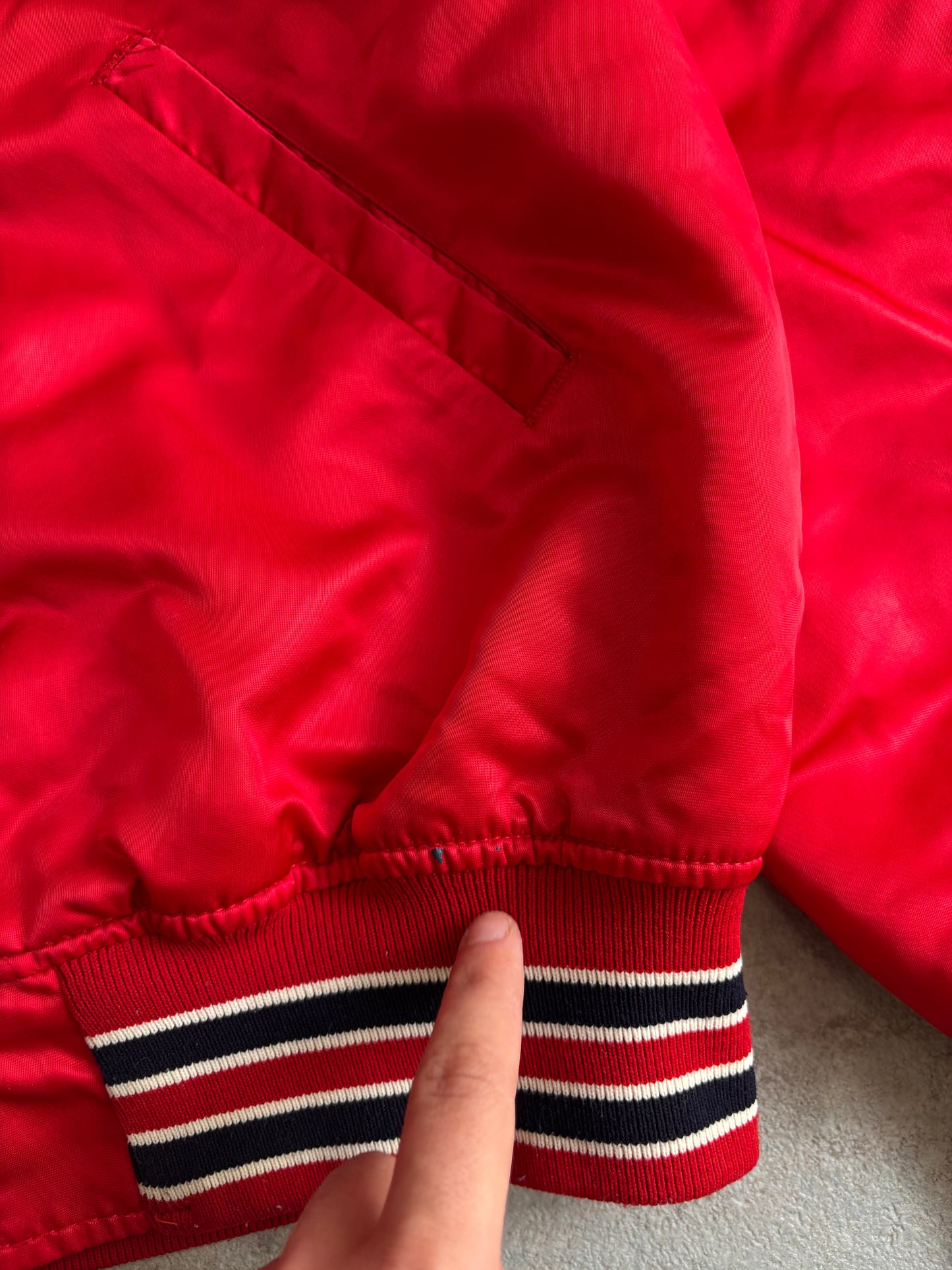 Chaqueta Bomber Varsity Avirex Chicago 1990 Vintage - L