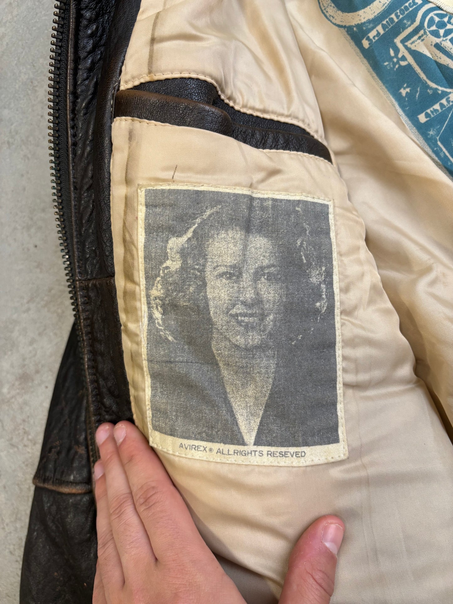 Chaqueta Cuero Avirex MacArthur 2001 Vintage - XL