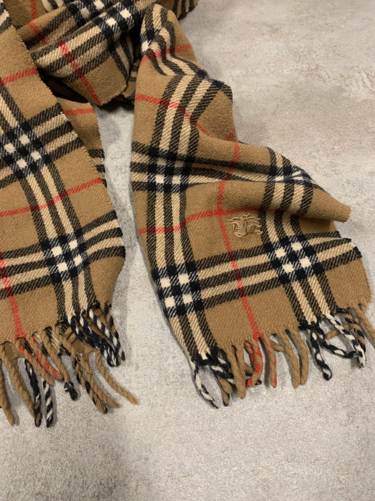 Bufanda Lana Vintage Burberry Nova Check
