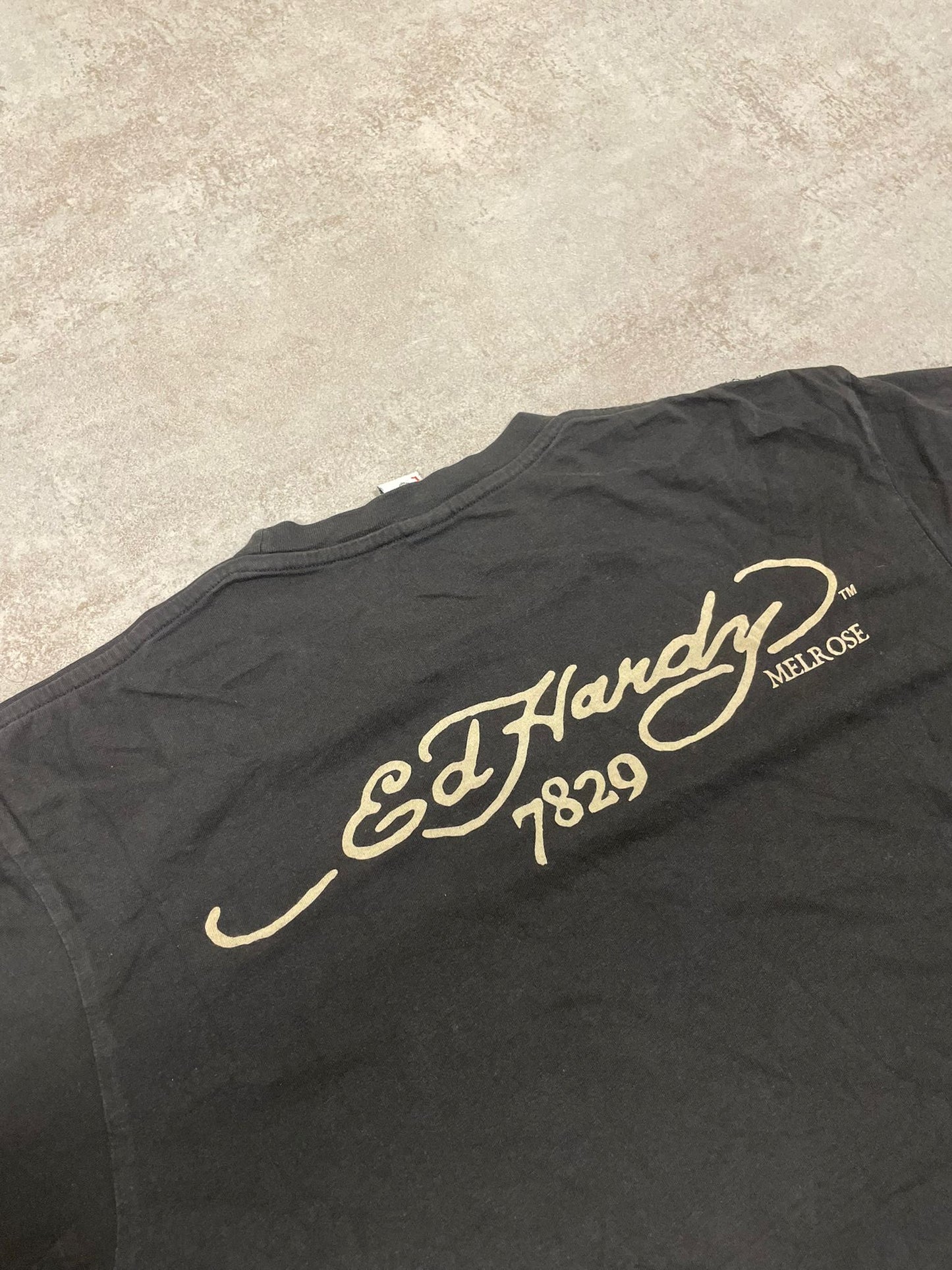 Camiseta Estampada Ed Hardy 00s Vintage - M