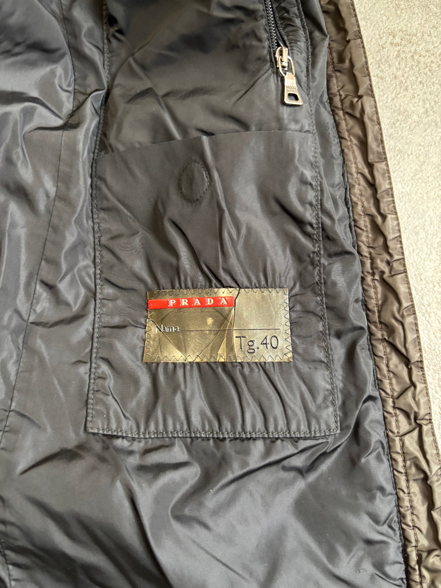 Chaqueta Packable 2/1 Prada 00s Vintage - M
