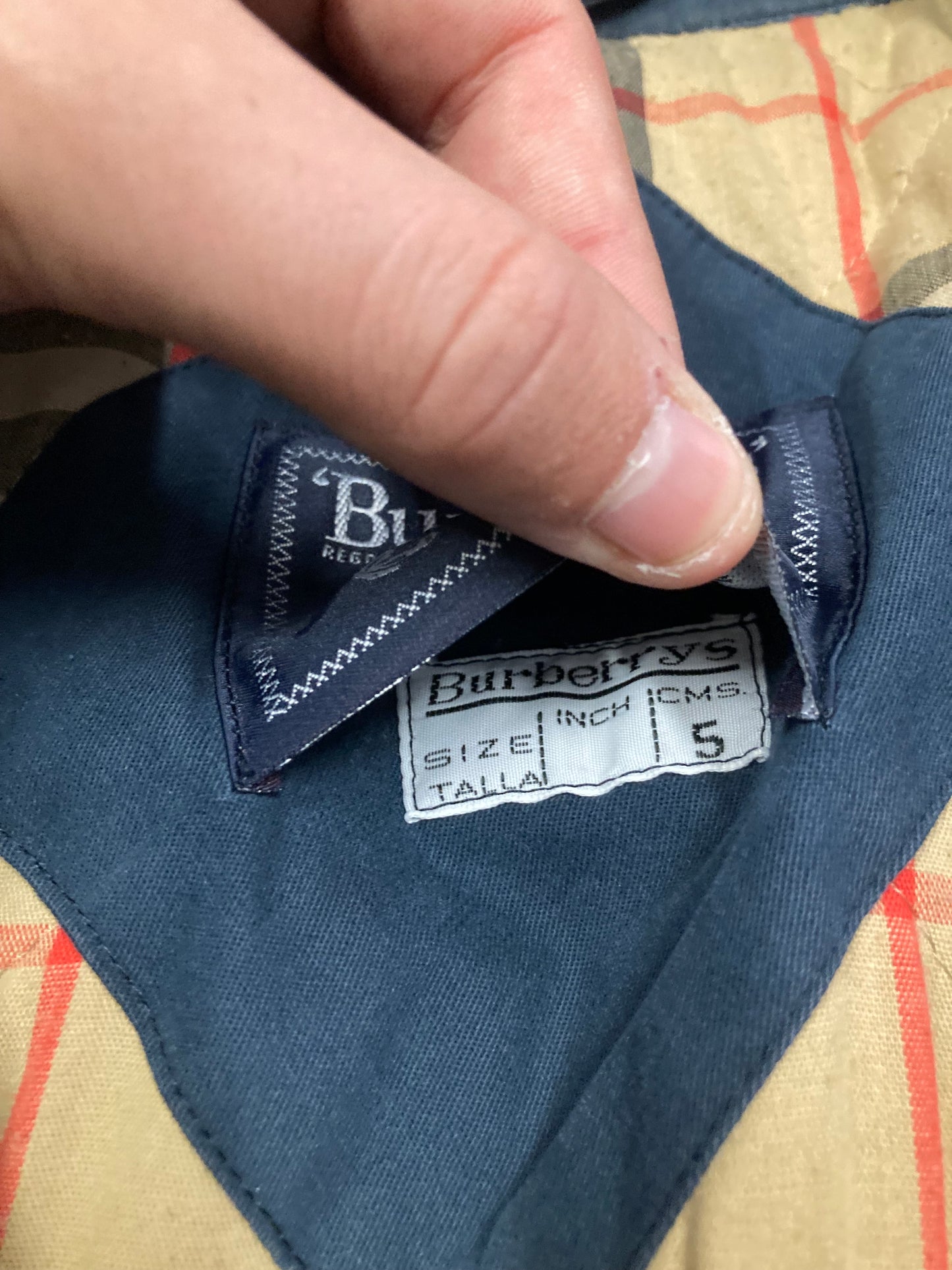 Abrigo Largo Burberry ‘Novacheck’ 00s Vintage - L