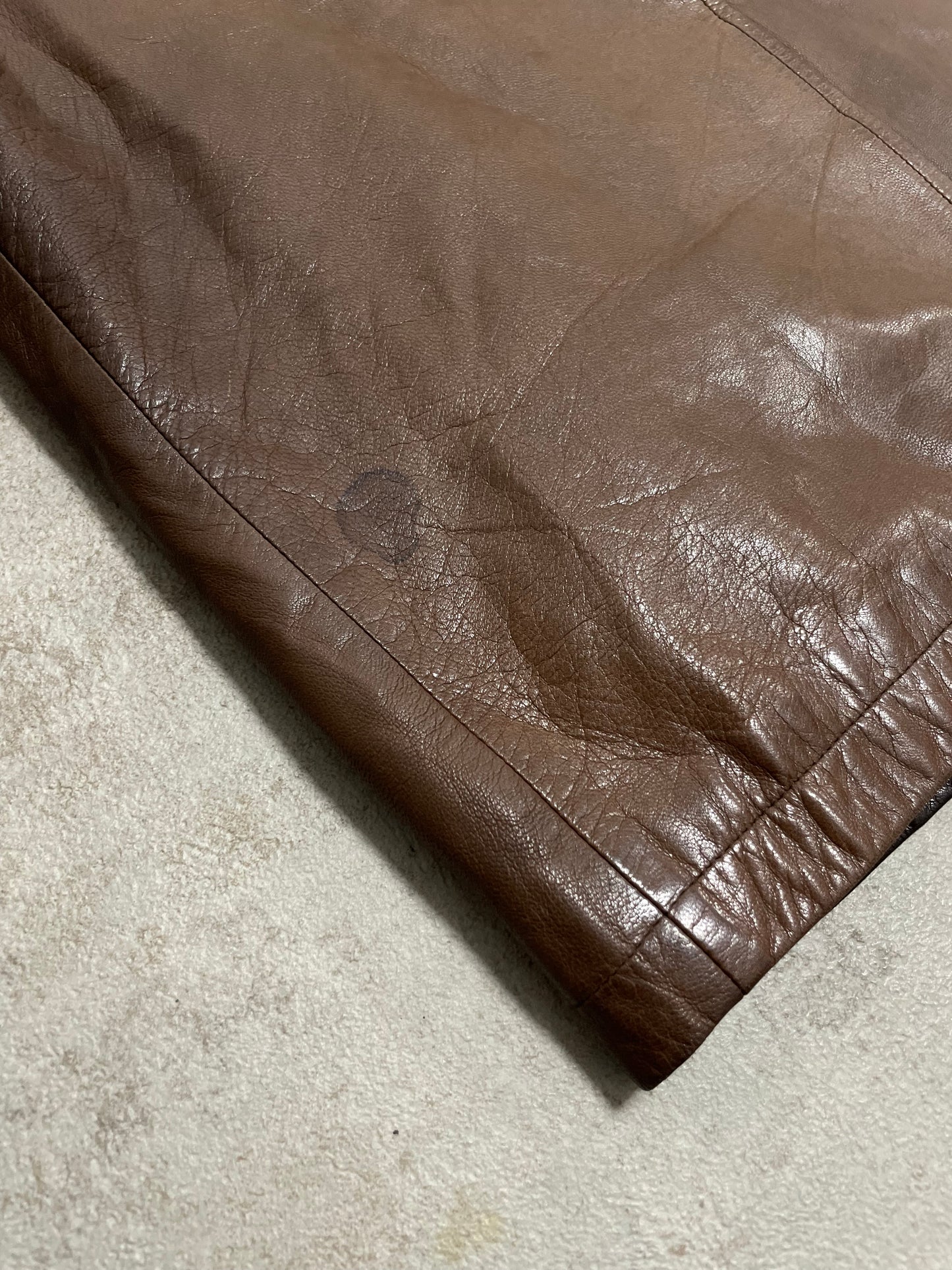 Chaqueta Piel Faded Burberry 00s Vintage - M
