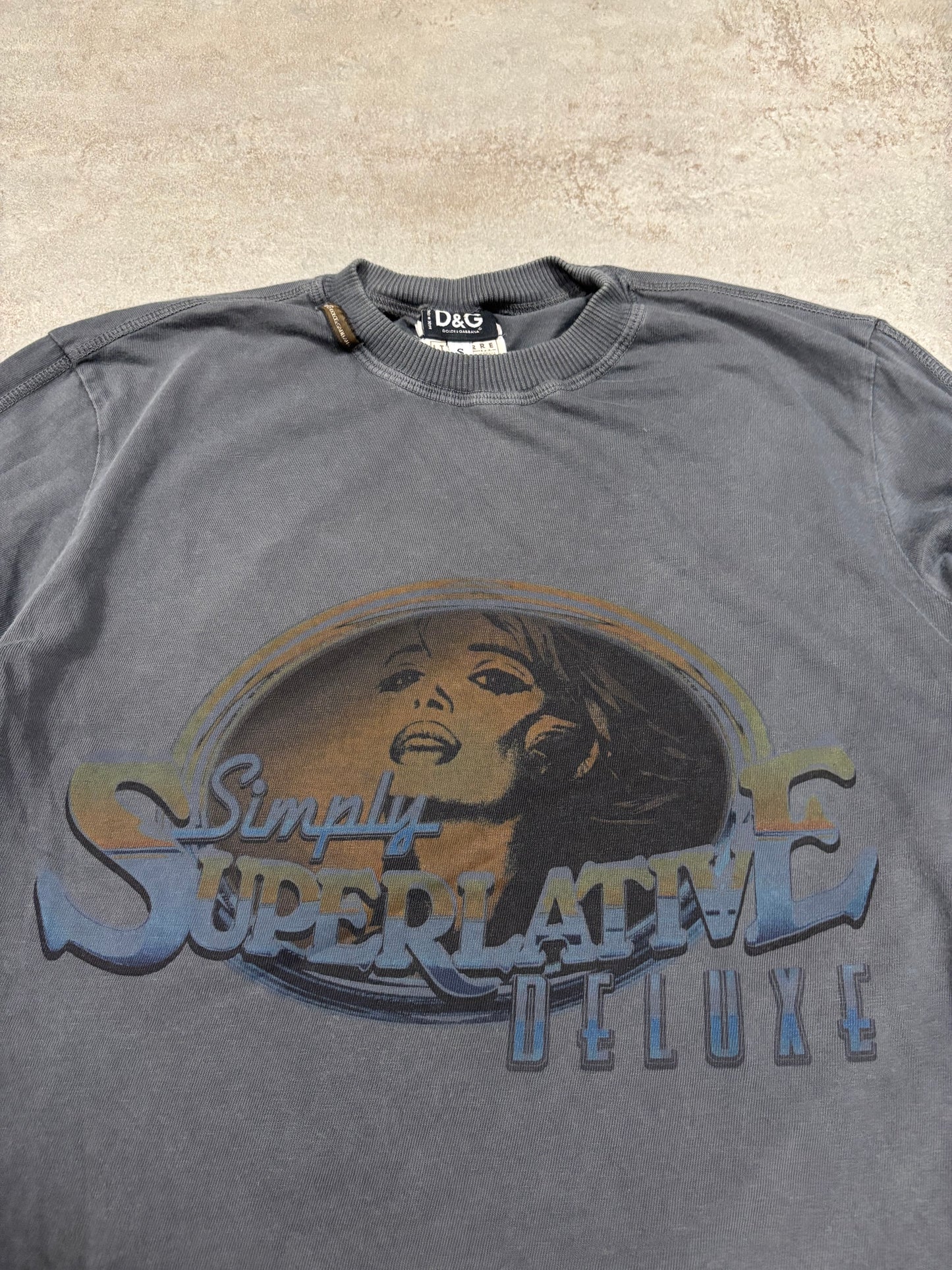 Camiseta Manga Larga Gráfica Dolce & Gabbana 00s Vintage - S