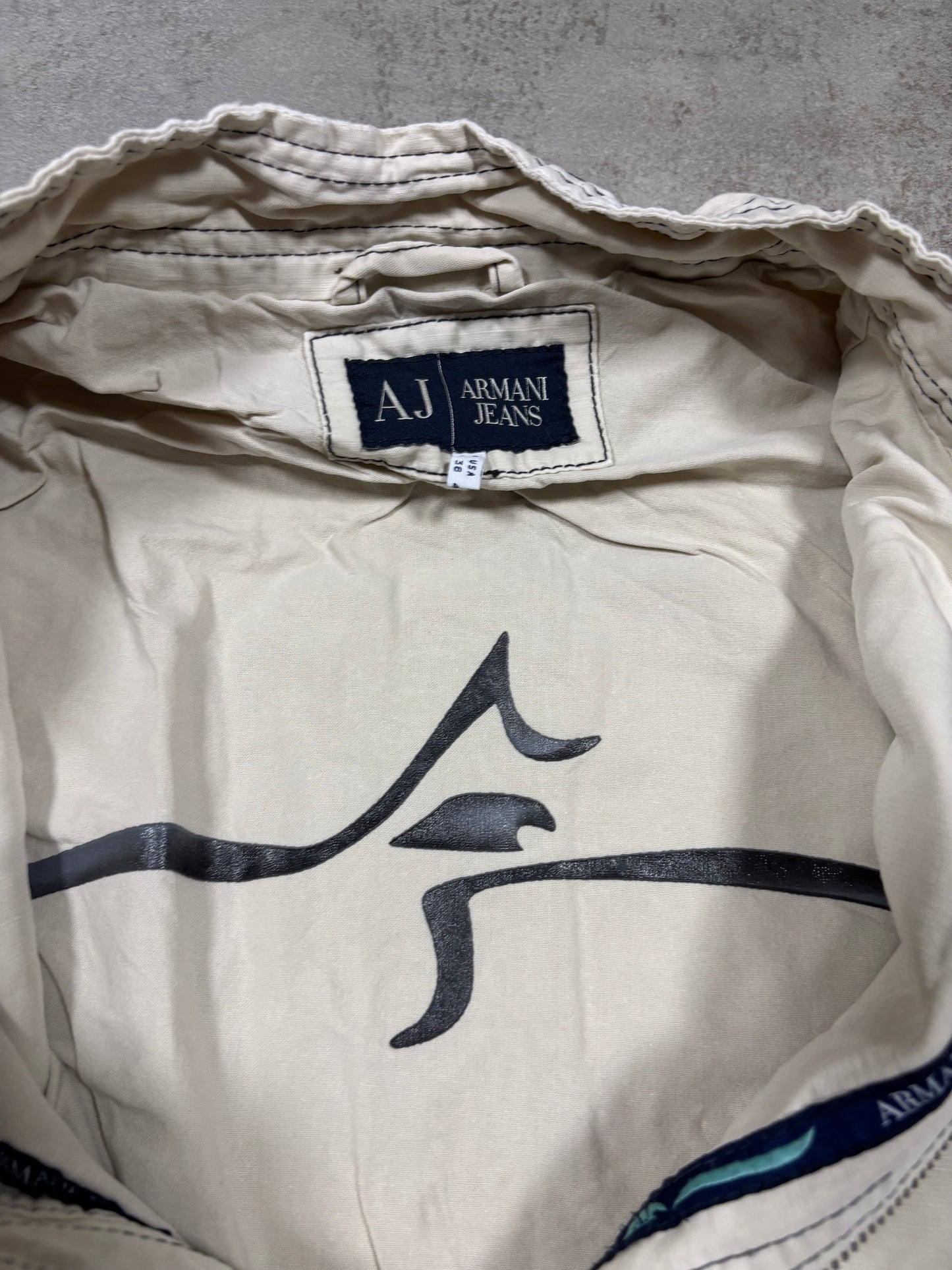 Chaqueta Cargo Denim Armani Jeans 00s Vintage - M