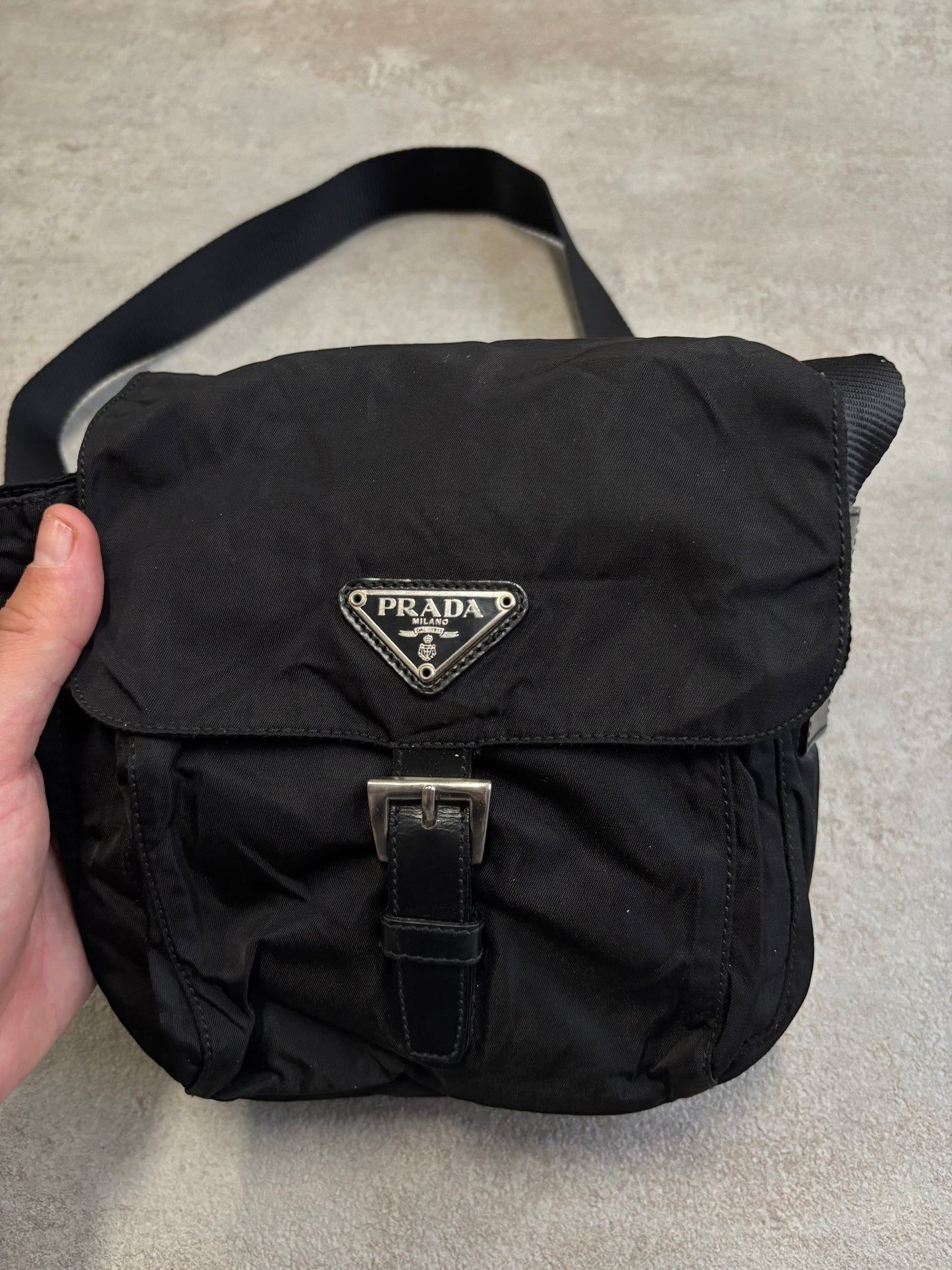 Bandolera Prada Nylon 90s Vintage
