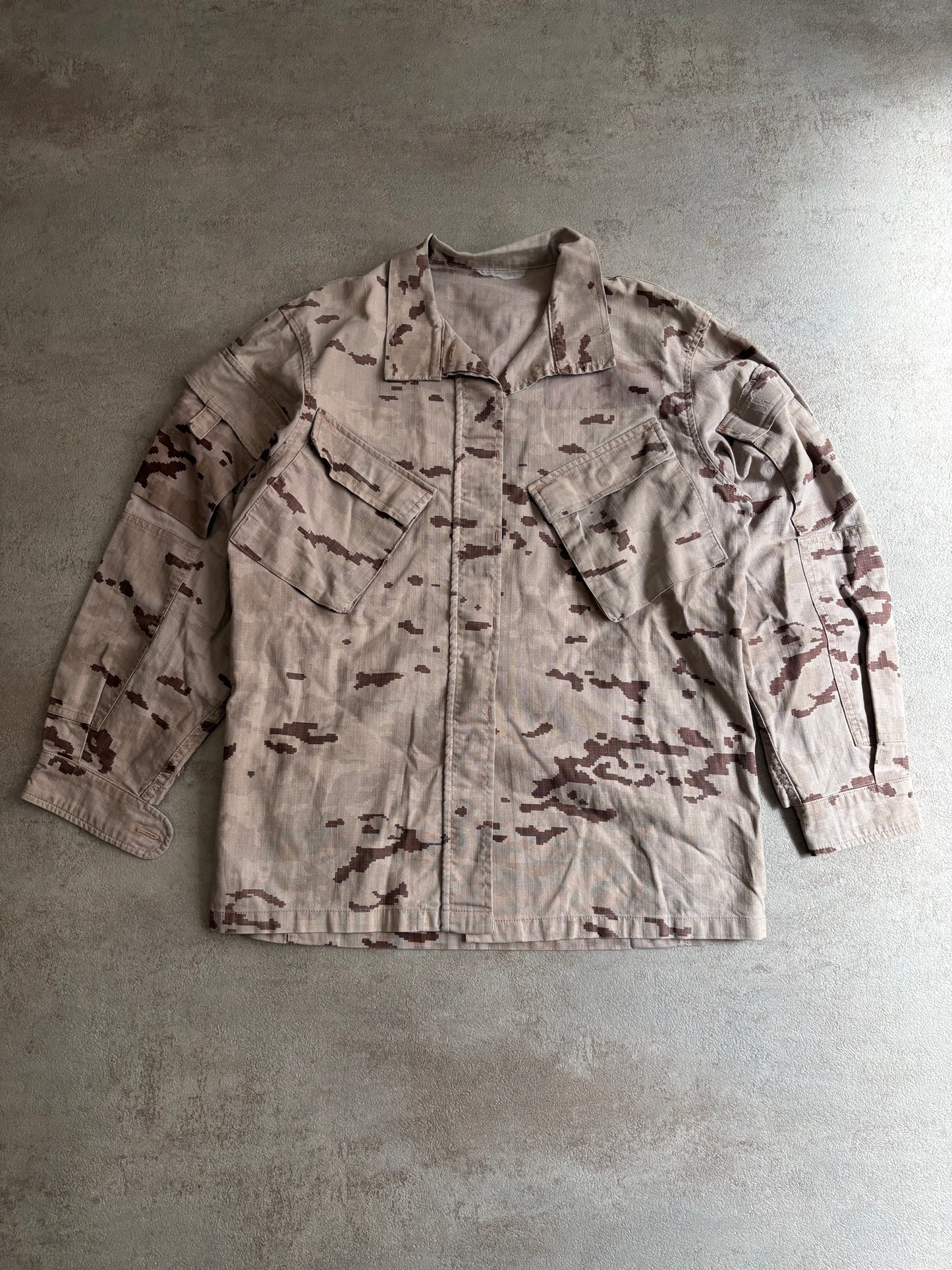 Camisa Militar Cargo Camuflaje Vintage - S