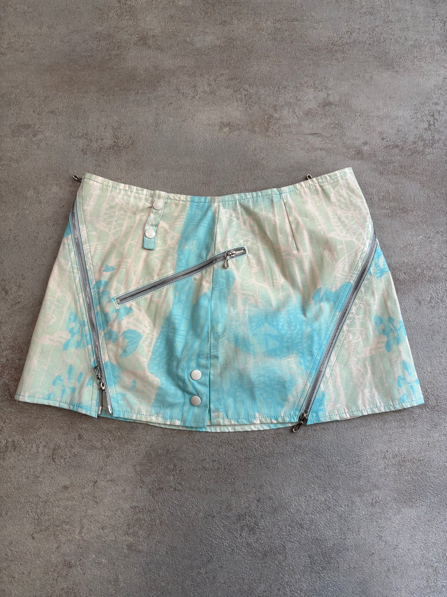 Falda Asimétrica Custo Barcelona 00s Vintage - S