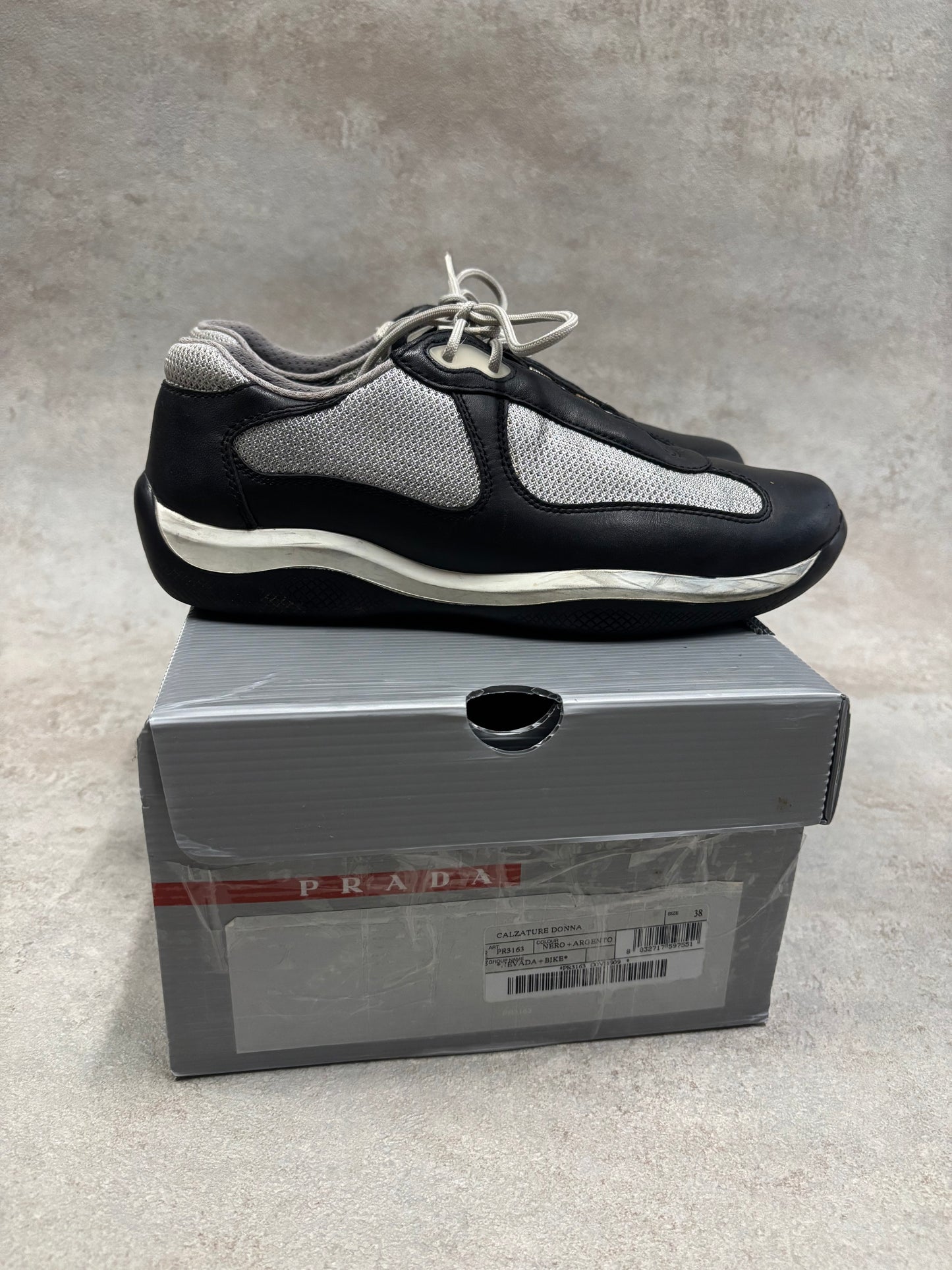 Zapatos Leather Prada America’s Cup 00s Vintage - 39’5