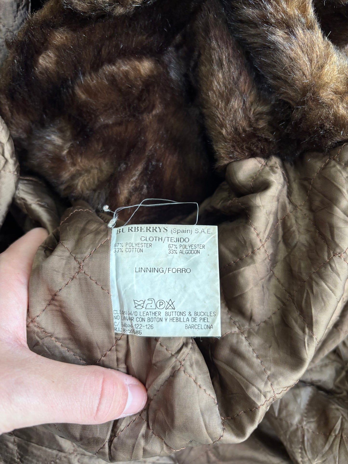 Gabardina Pelo ‘Soint New’ Burberry 90s Vintage - L