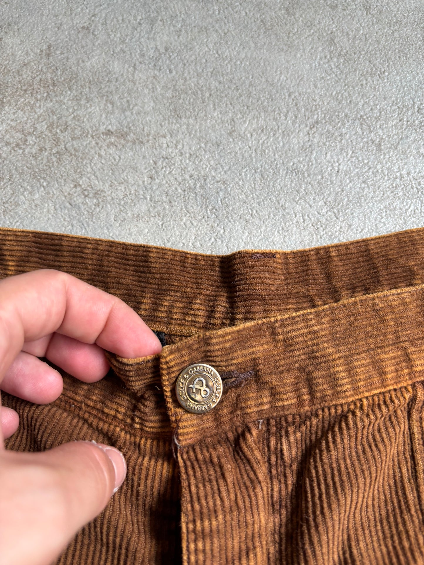 Pantalones Pana Cargo Dolce & Gabbana 00s Vintage - M