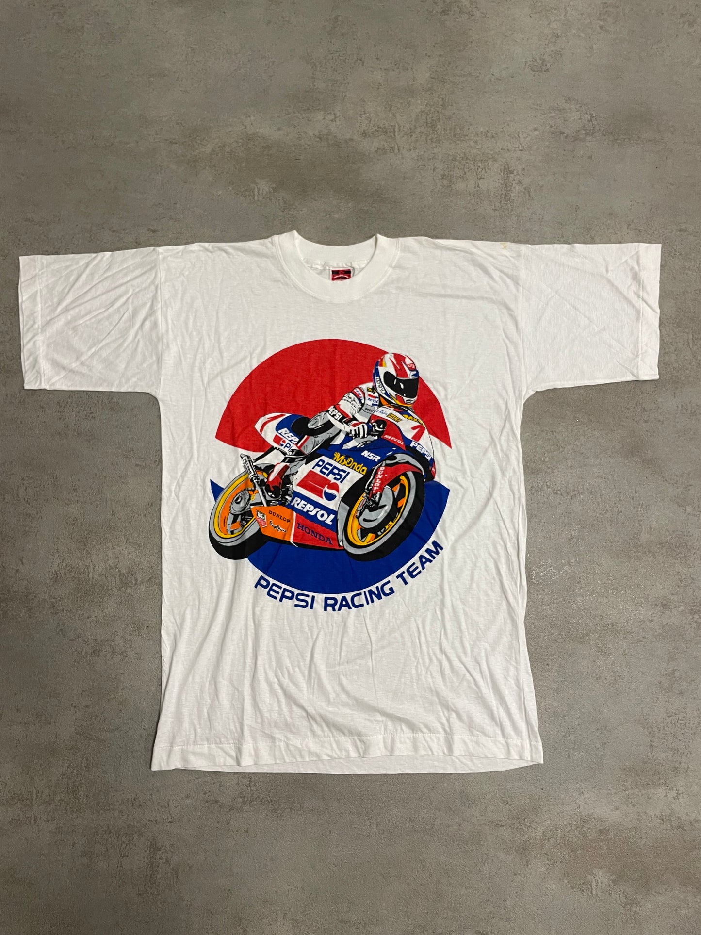 Camiseta ‘Single Stitch’ Racing Pepsi 90s Vintage - XL