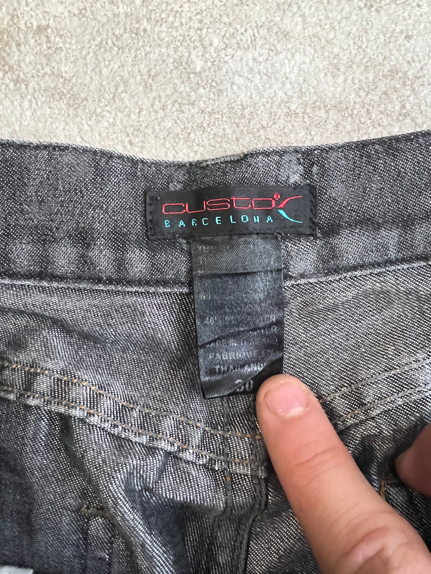 Pantalones Bordados Vintage Custo Barcelona 00’s - M