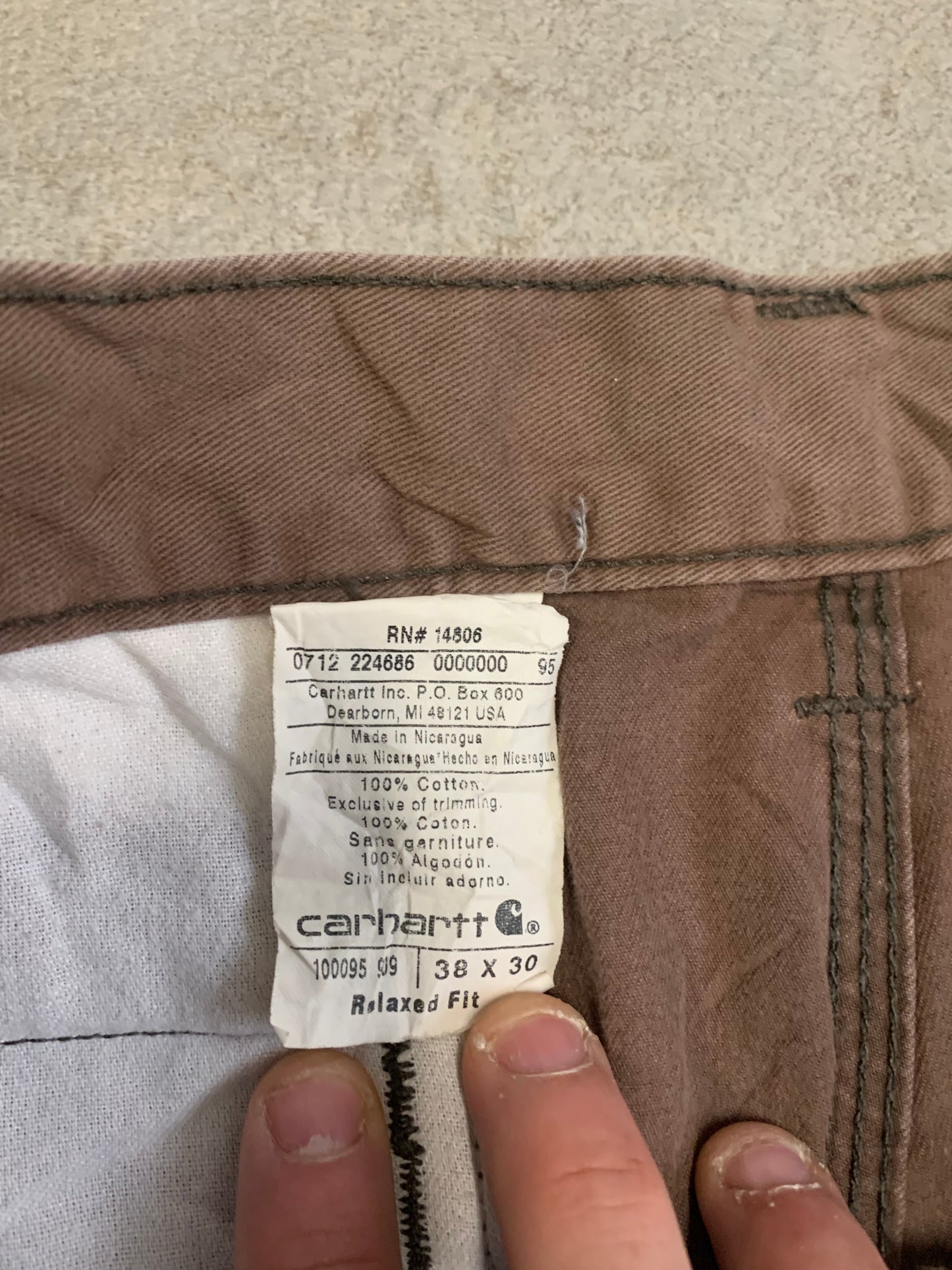 Pantalones Rectos Vintage Carhartt 90’s - L