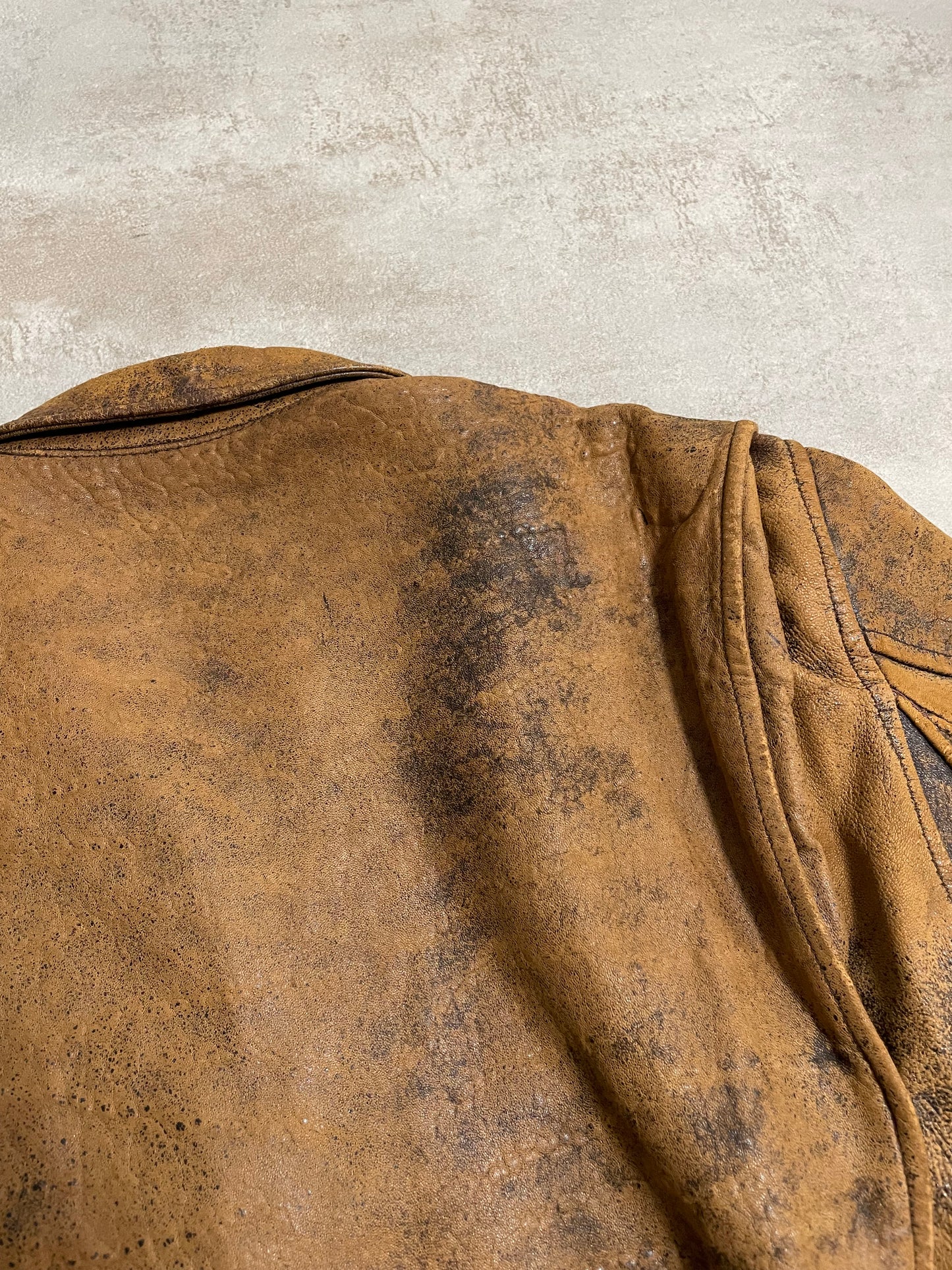 Chaqueta Aviador Cuero Vintage Charles Chevignon 80’s - M
