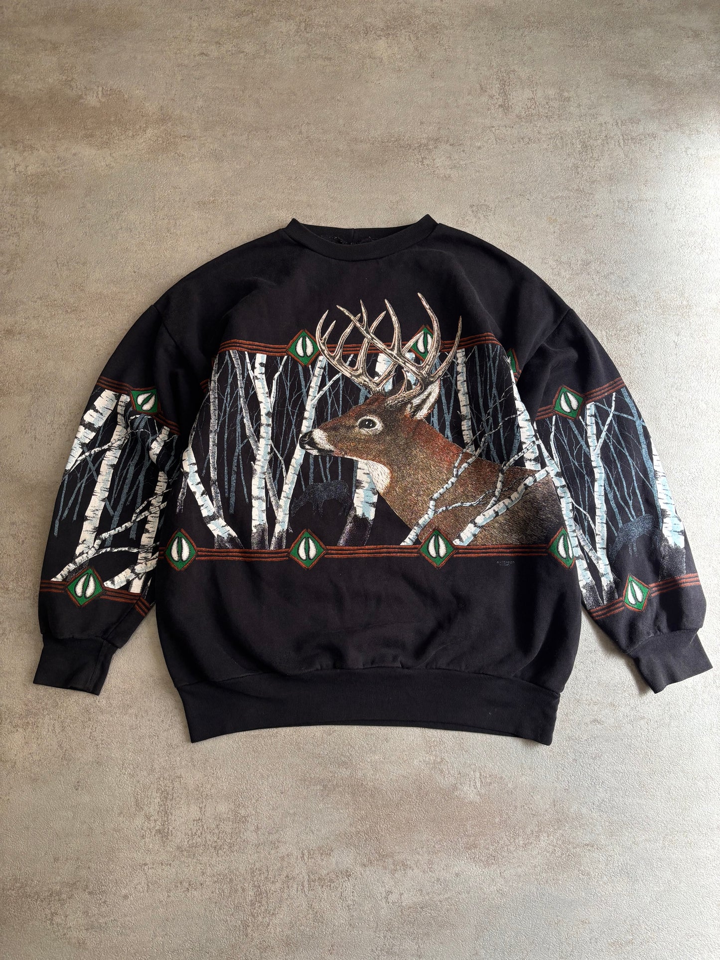 Sudadera ‘Full Print’ Deer 1995 Vintage - L