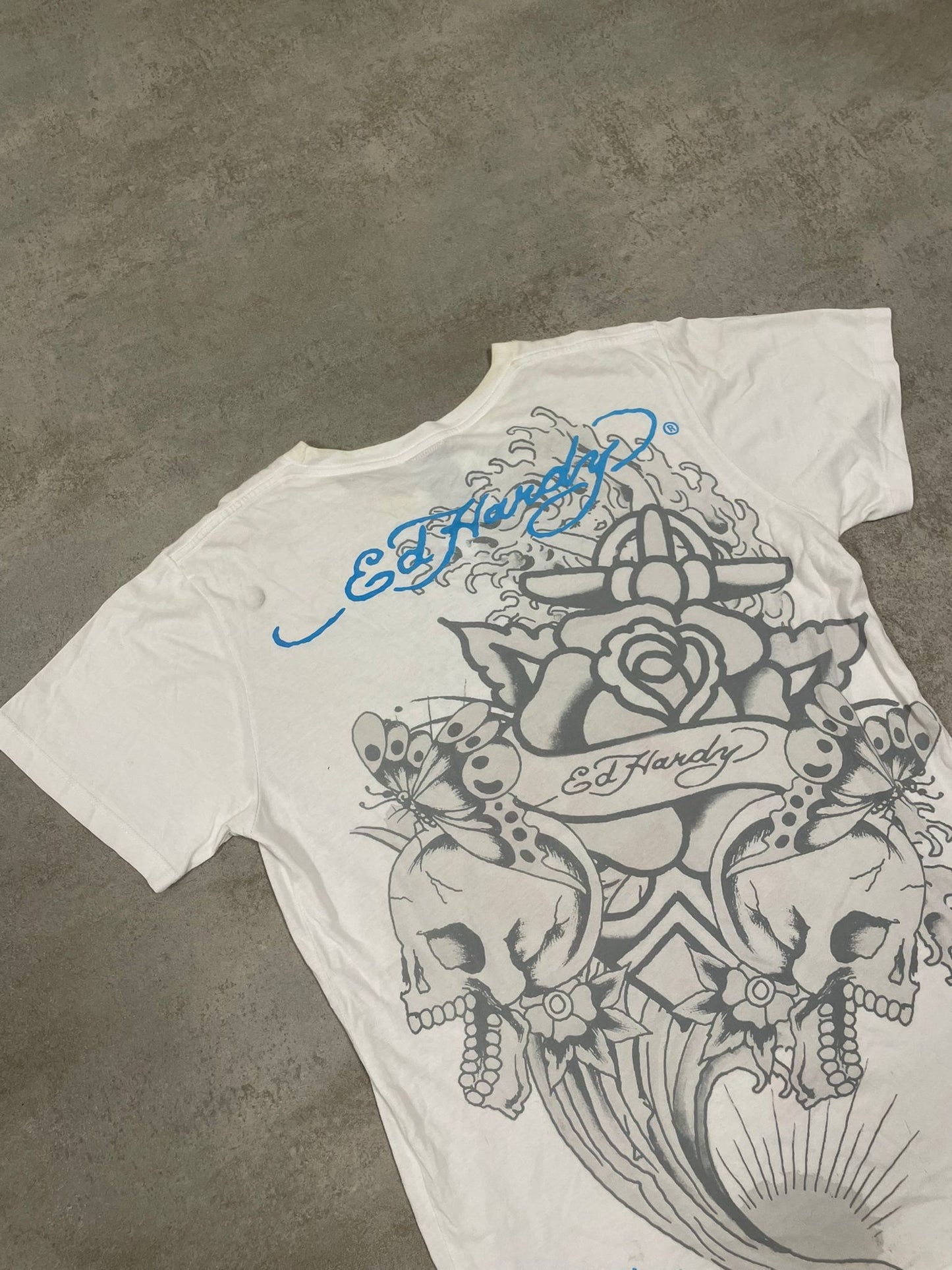 Camiseta Estampada Ed Hardy 00s Vintage - M