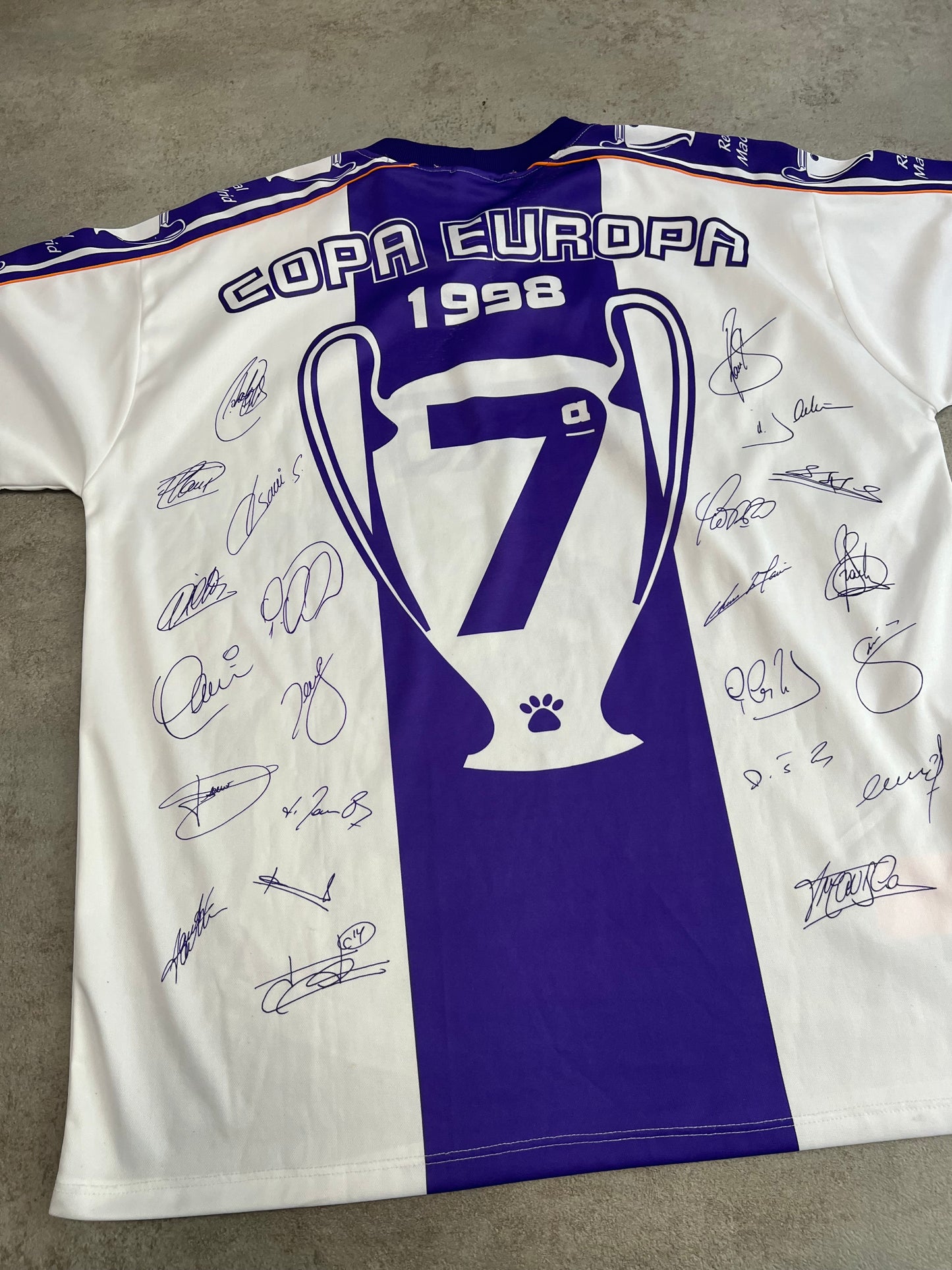 Camiseta Fútbol Vintage Kelme Real Madrid ‘Campeones ‘ 1998 Special Edition Kit - XL