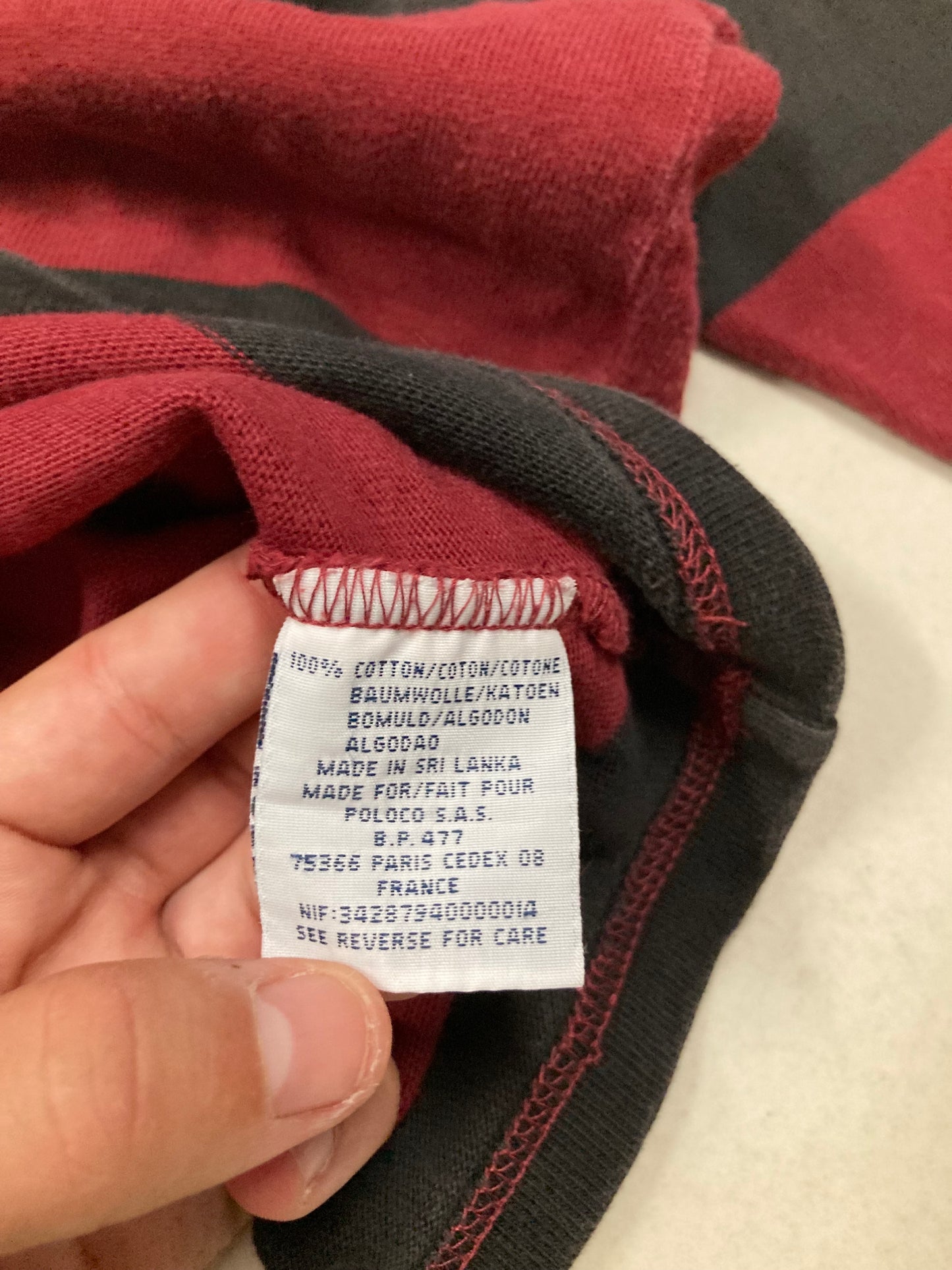 Polo Manga Larga Polo Sport 90s Vintage - M
