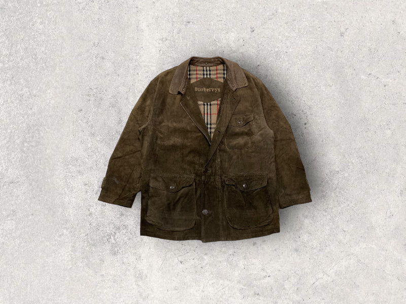 Abrigo Largo Burberry ‘Novacheck’ 80s Vintage - L
