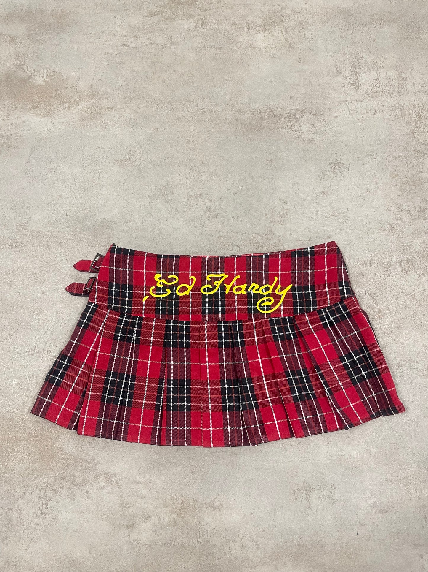 Mini Falda Cuadros Vintage Ed Hardy 00’s - M
