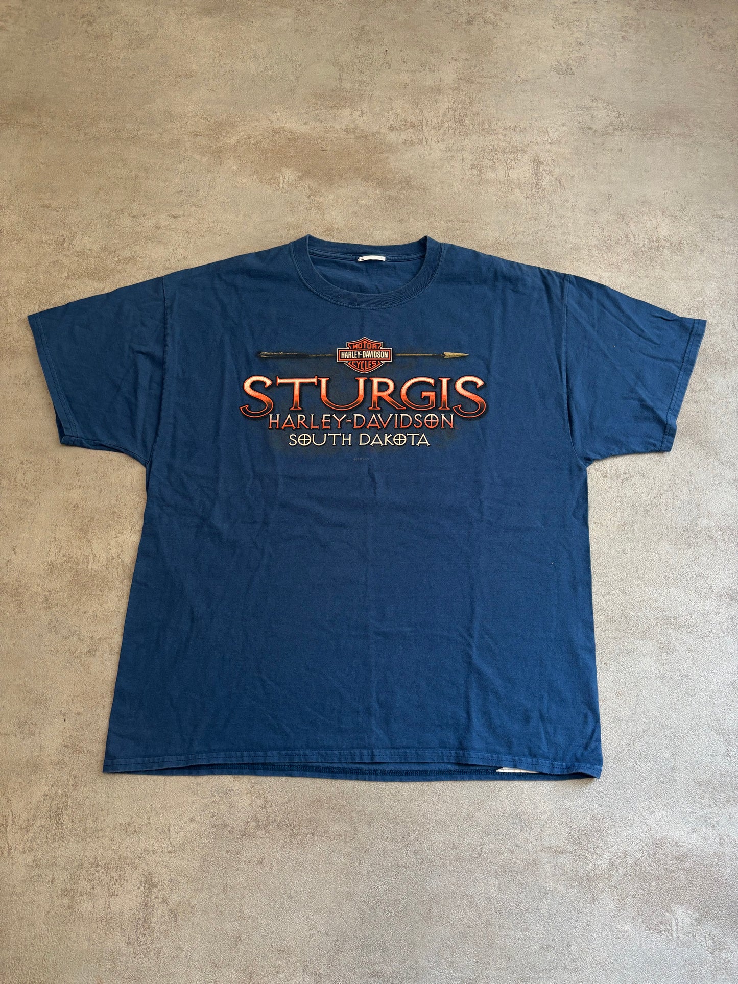 Camiseta Gráfica Harley Davidson South Dakota Sturgis 2011 - XL