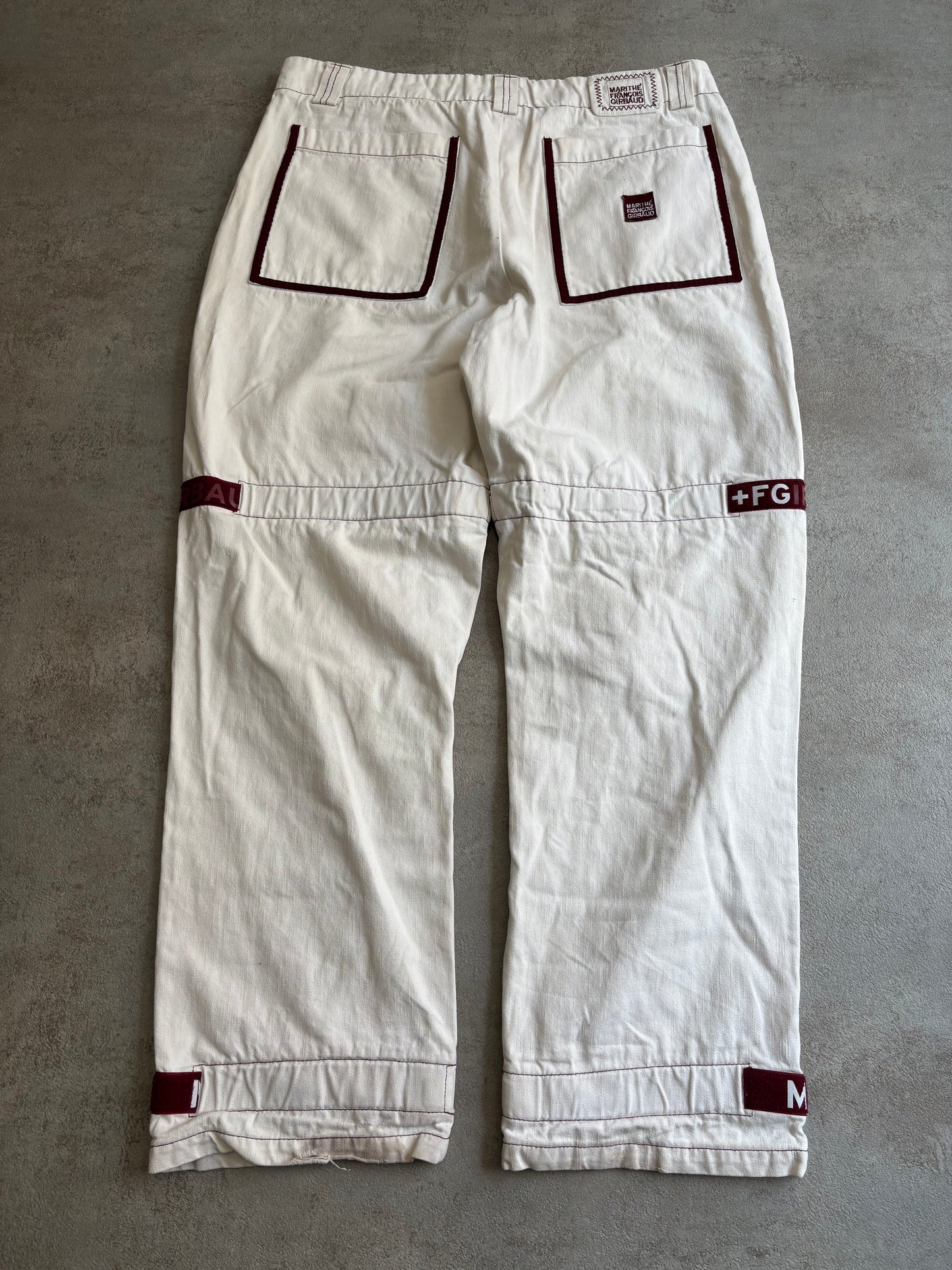 Pantalones Baggy Stripes Marithé François + Girbaud 00s Vintage - XL