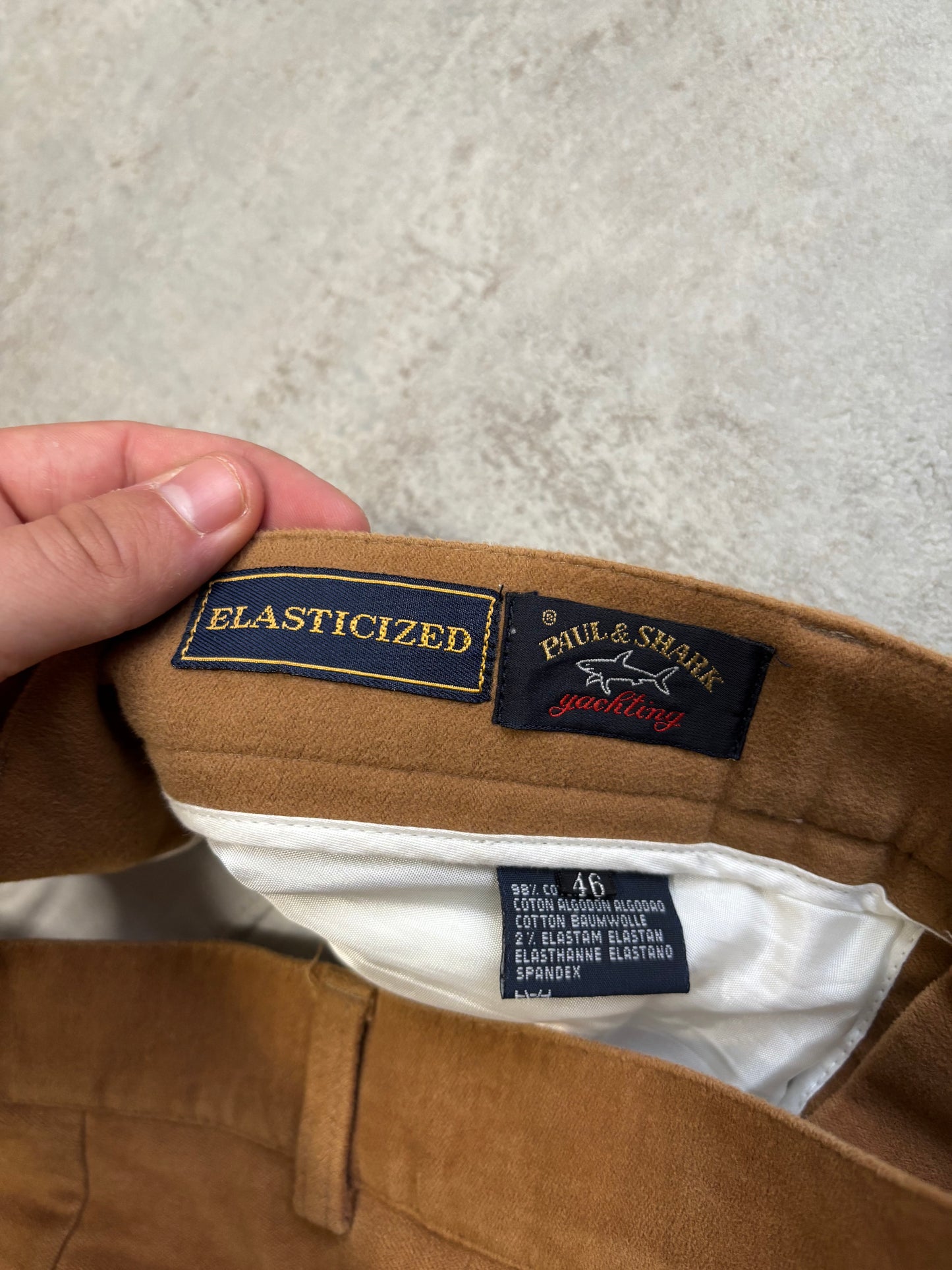 Pantalón Chino Traje Paul & Shark Terciopelo 90s Vintage - M