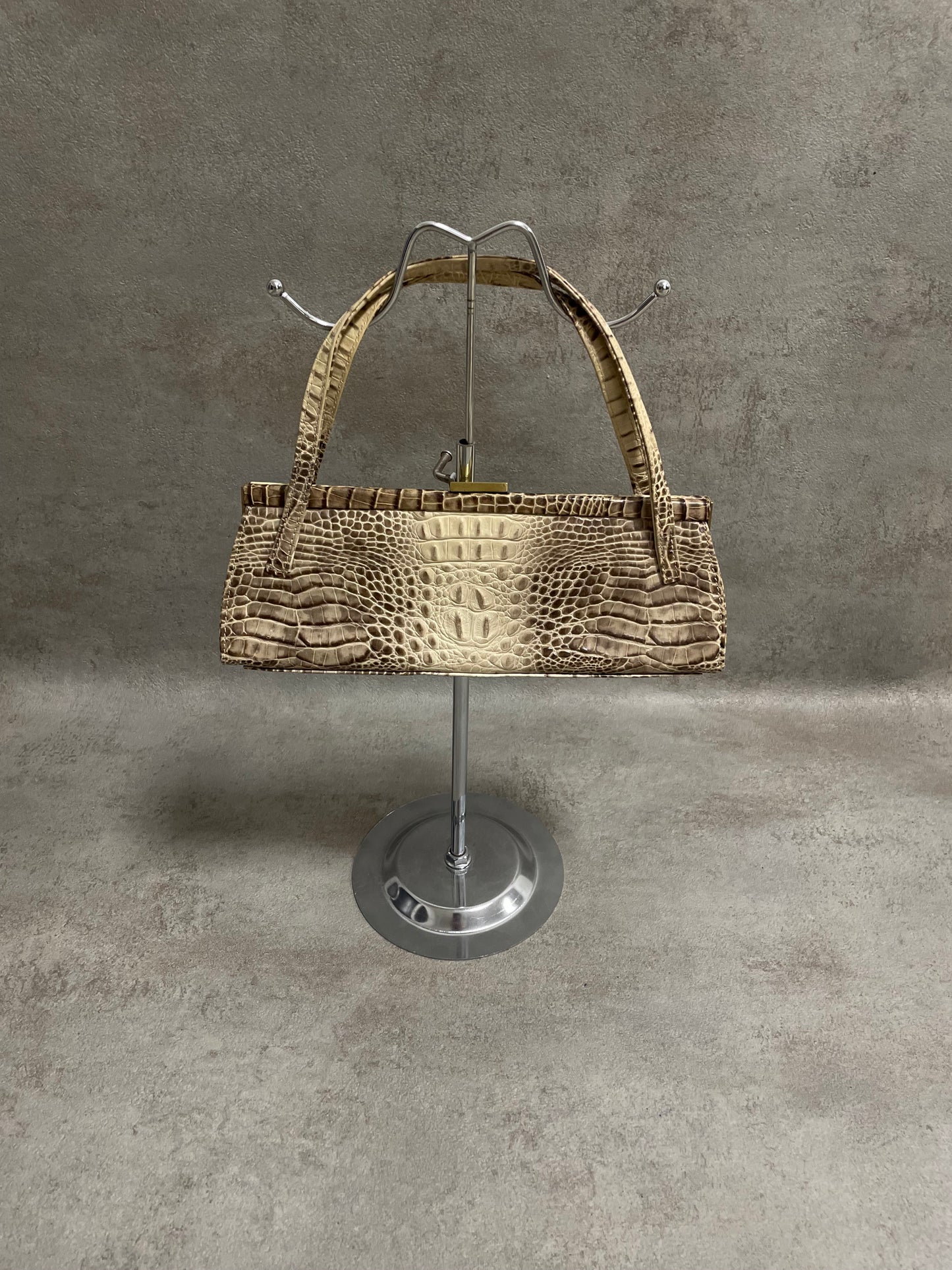 Bolso Baguette Piel ‘Estampado Cocodrilo’ Pierre Cardin 90s Vintage