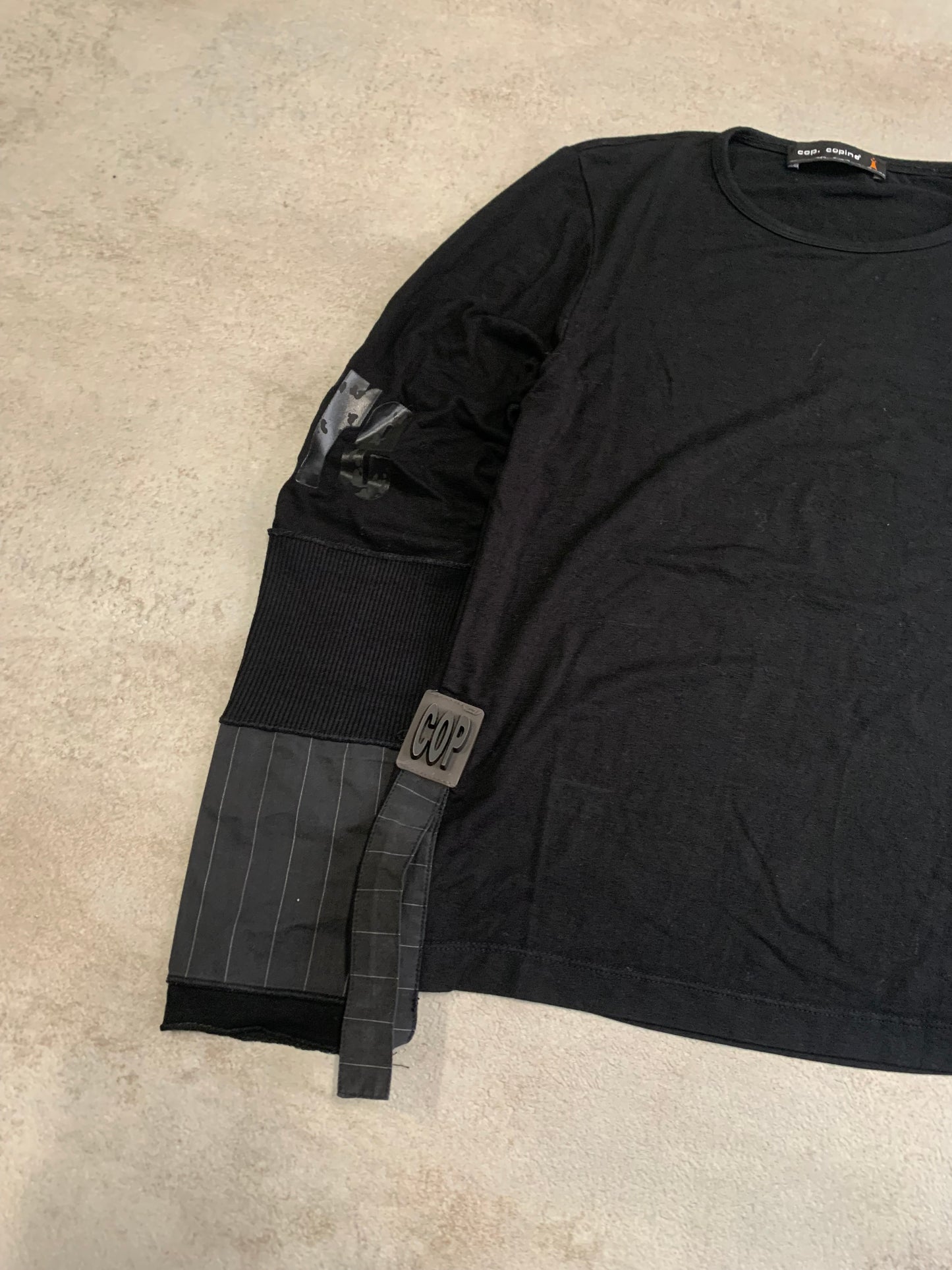 Top Manga Larga Vintage Cop Copine - M