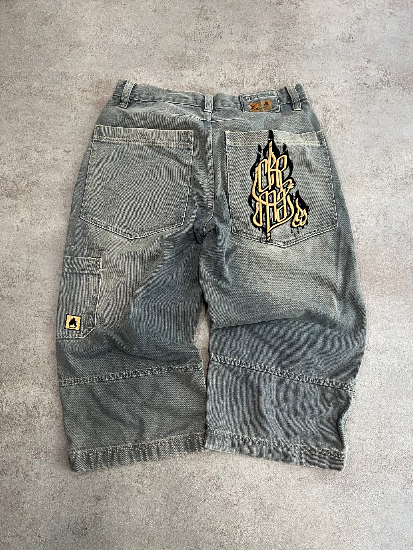 Shorts Baggy Vintage Crema Hip Hop 00’s - L
