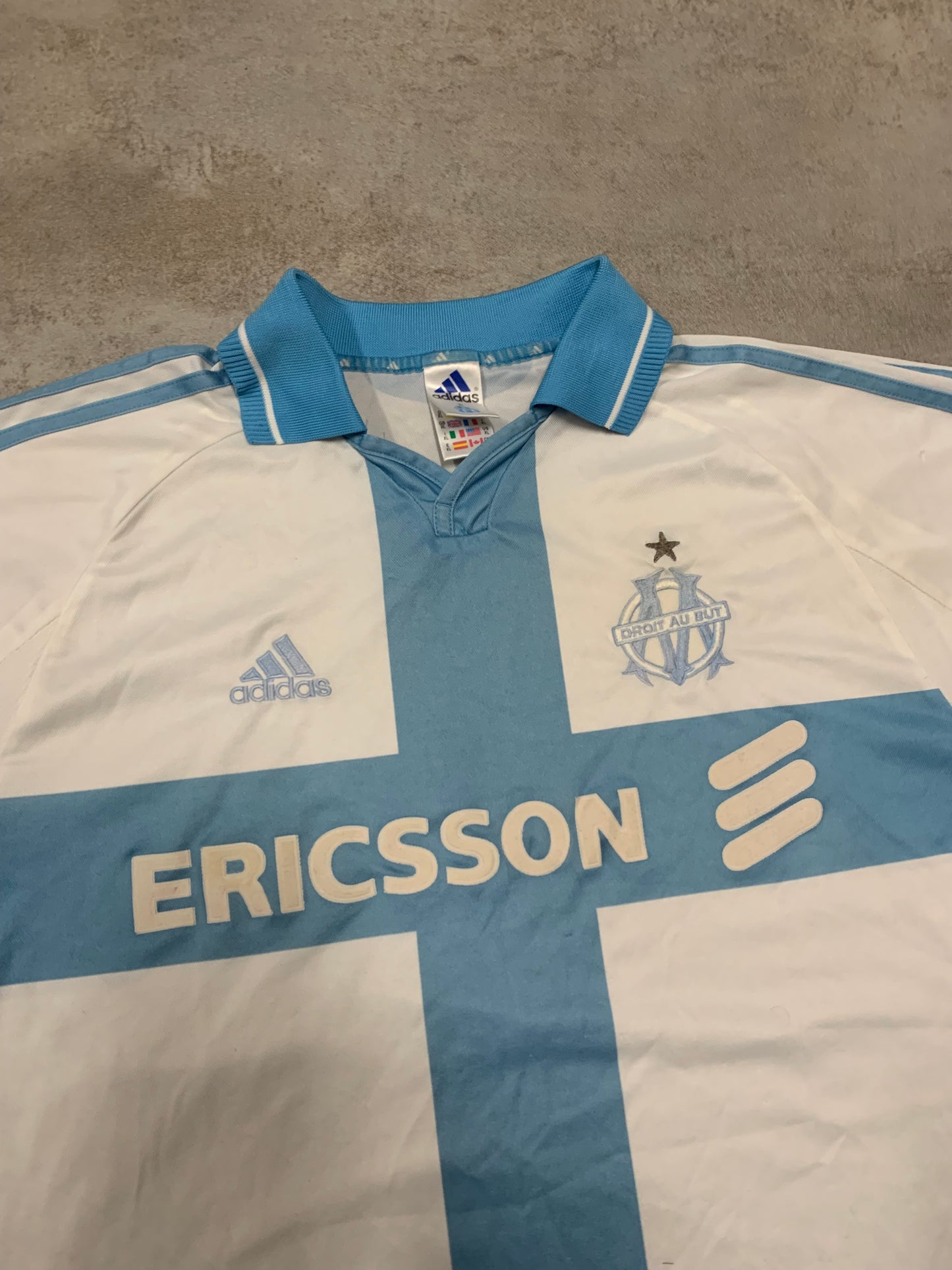 Camiseta Fútbol Vintage Adidas Marsella 2001/02 - XL