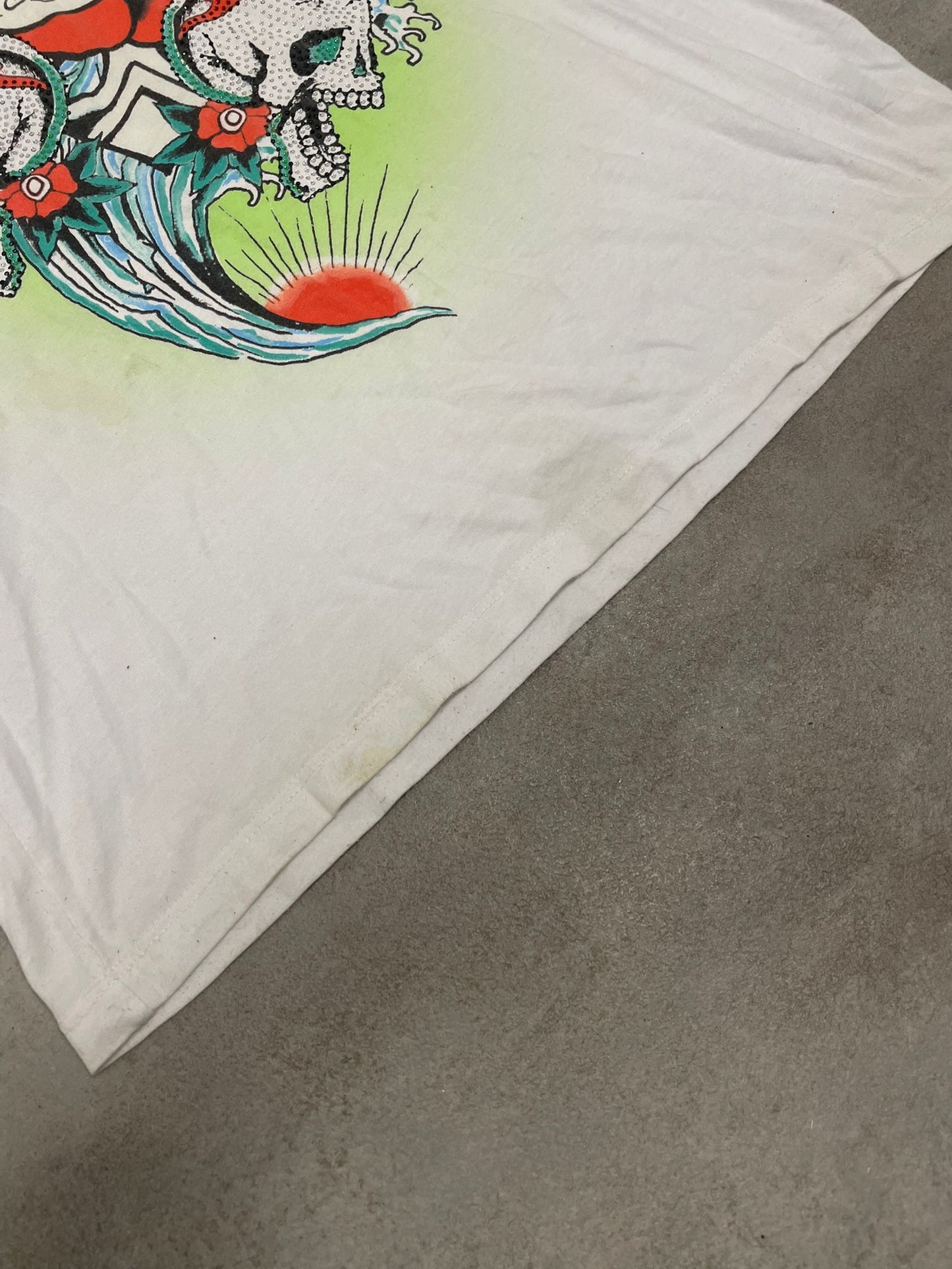 Camiseta Estampada Ed Hardy 00s Vintage - M