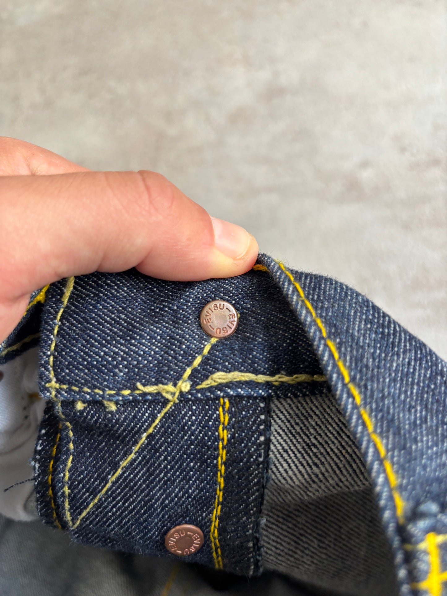 Vaqueros Índigo Evisu 00s Vintage - L