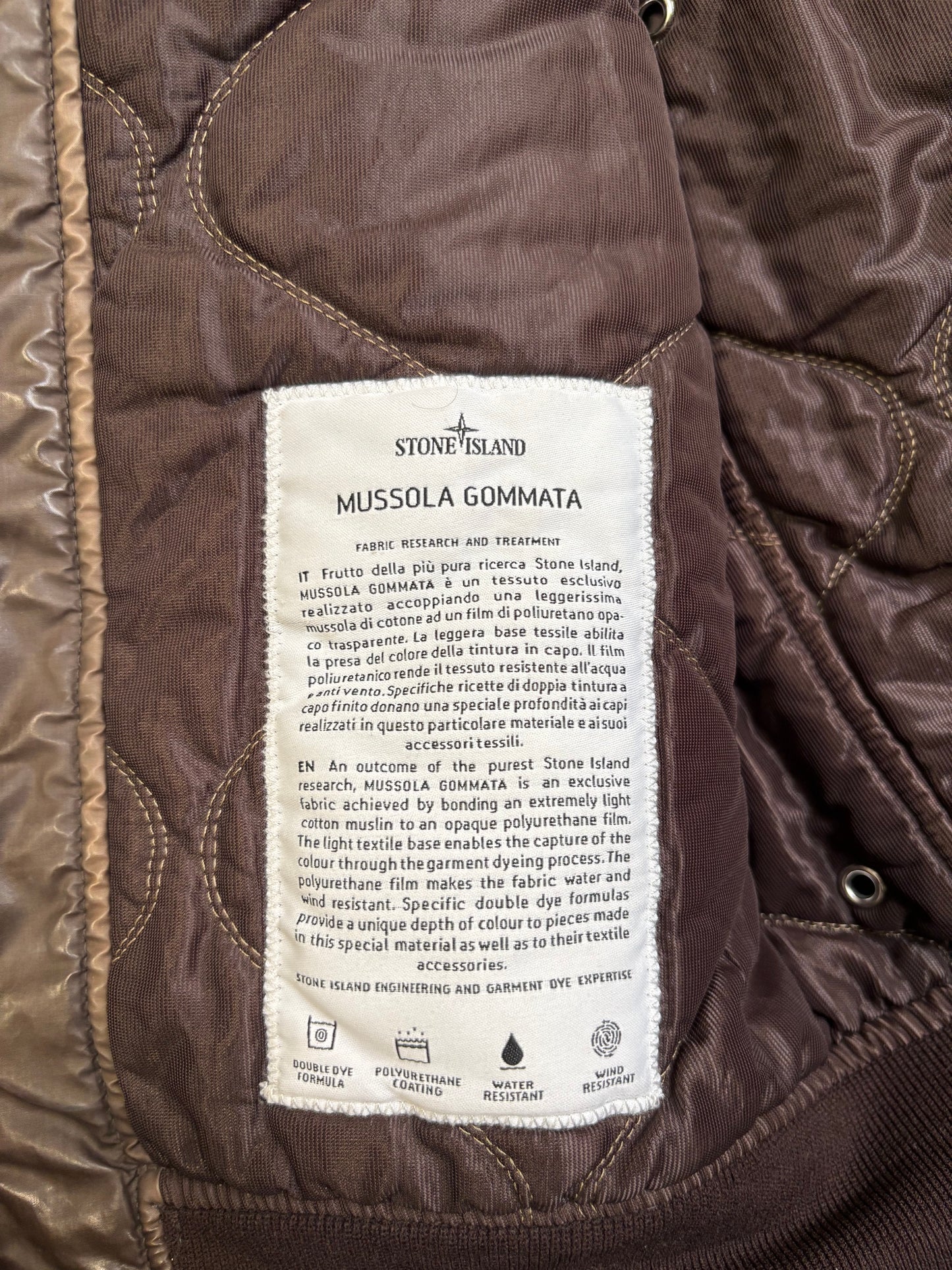 Chaqueta Bomber Stone Island ‘Mussola Gommata’ 2014 - S