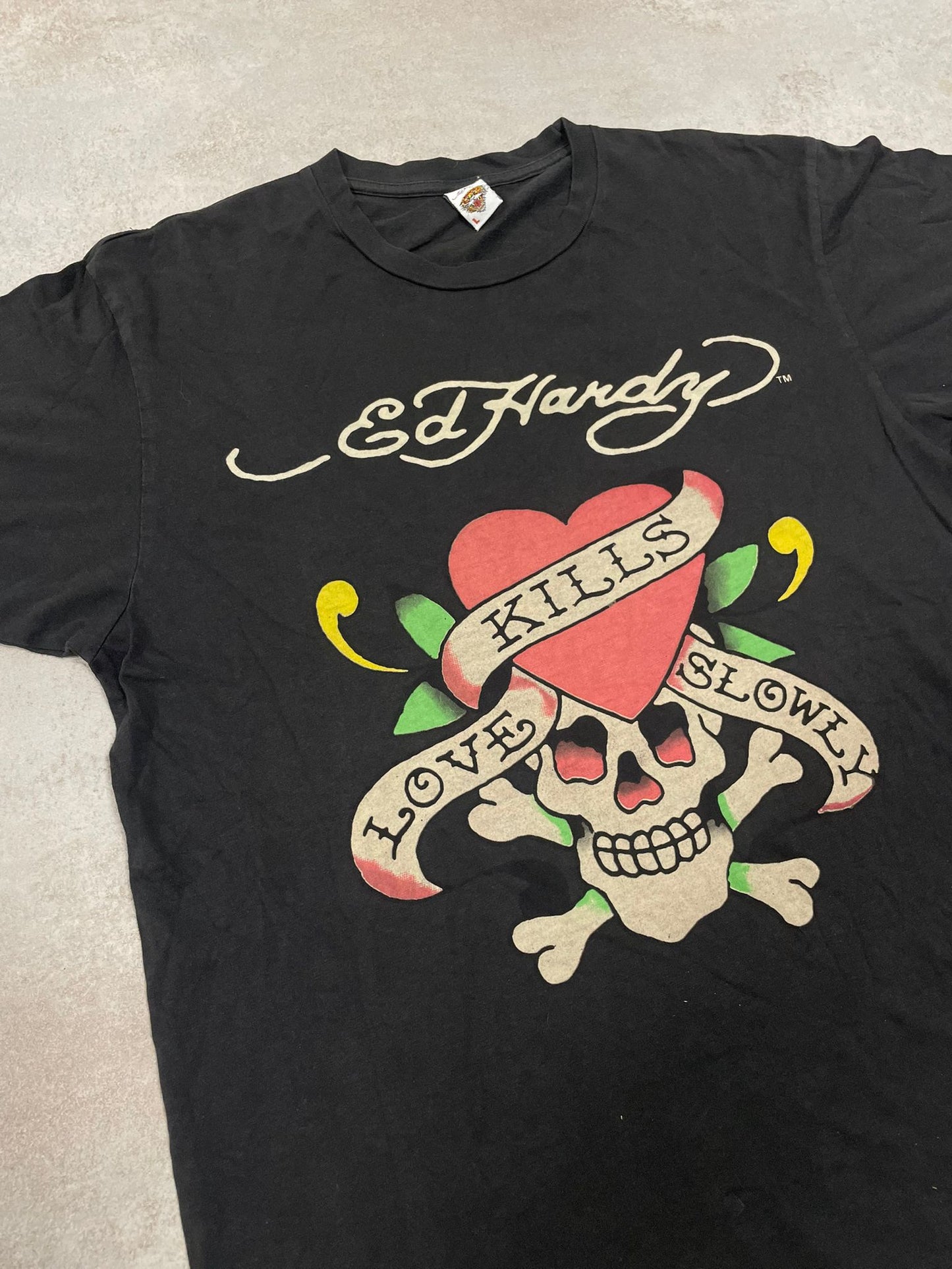 Camiseta Estampada Ed Hardy 00s Vintage - M