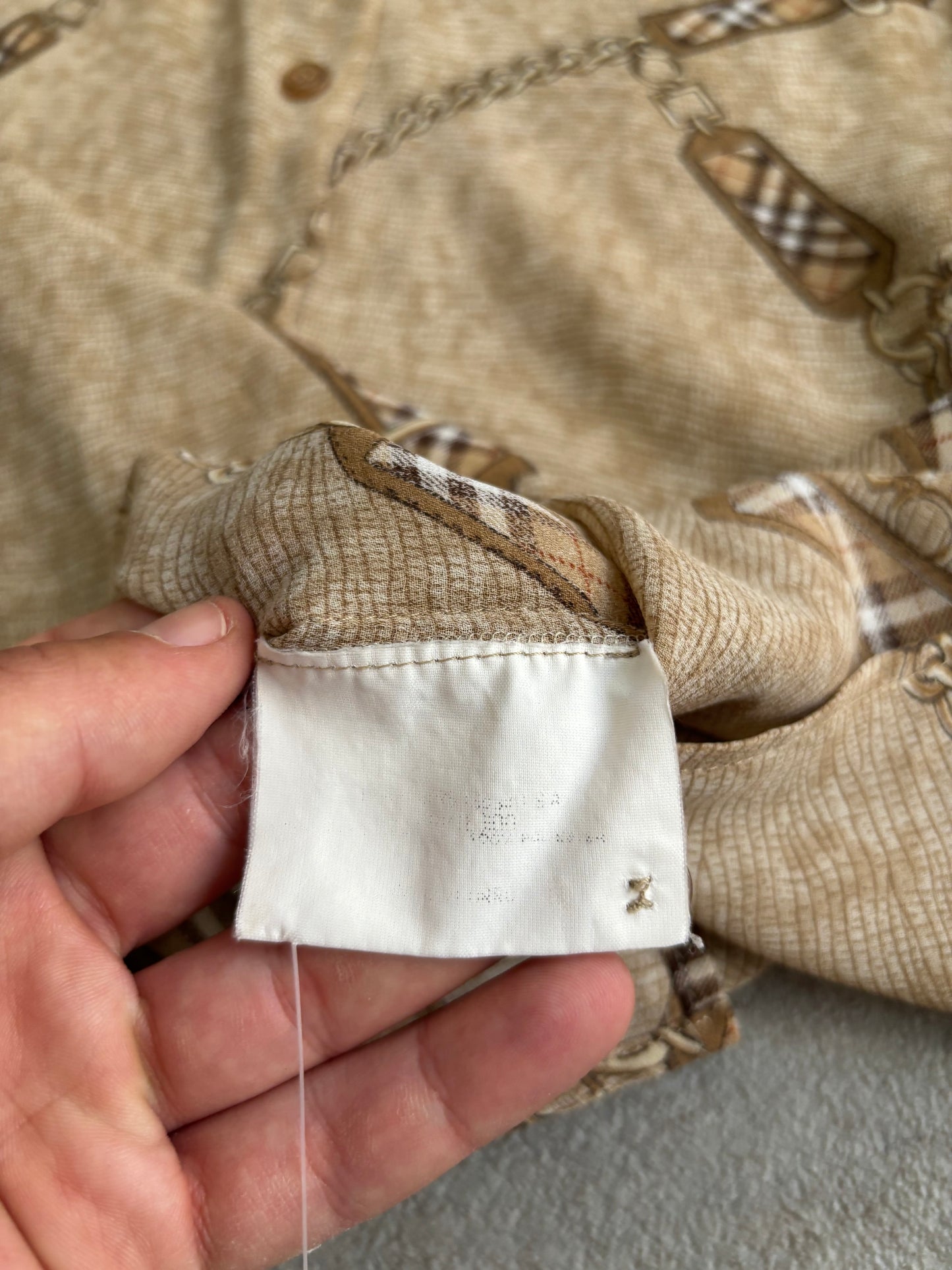 Camisa Mesh Burberry 90s Vintage - M Woman