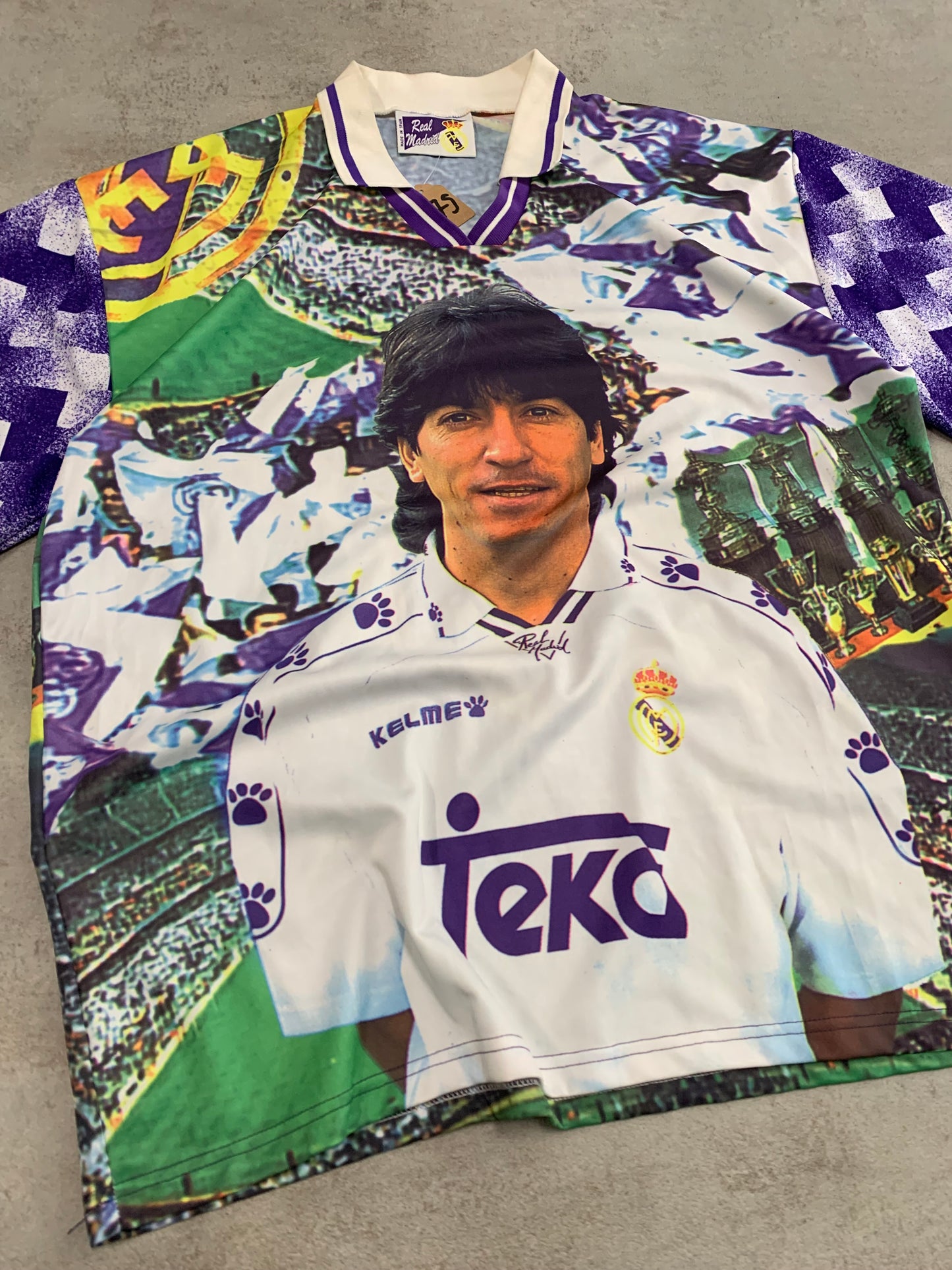 Camiseta Fútbol Vintage Kelme Real Madrid 1998 ‘Zamorano ‘ Special Edition - XL