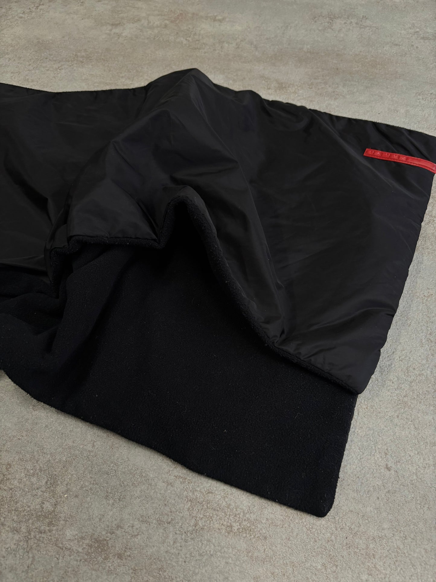 Bufanda Doble Textura Nylon Prada 00s Vintage