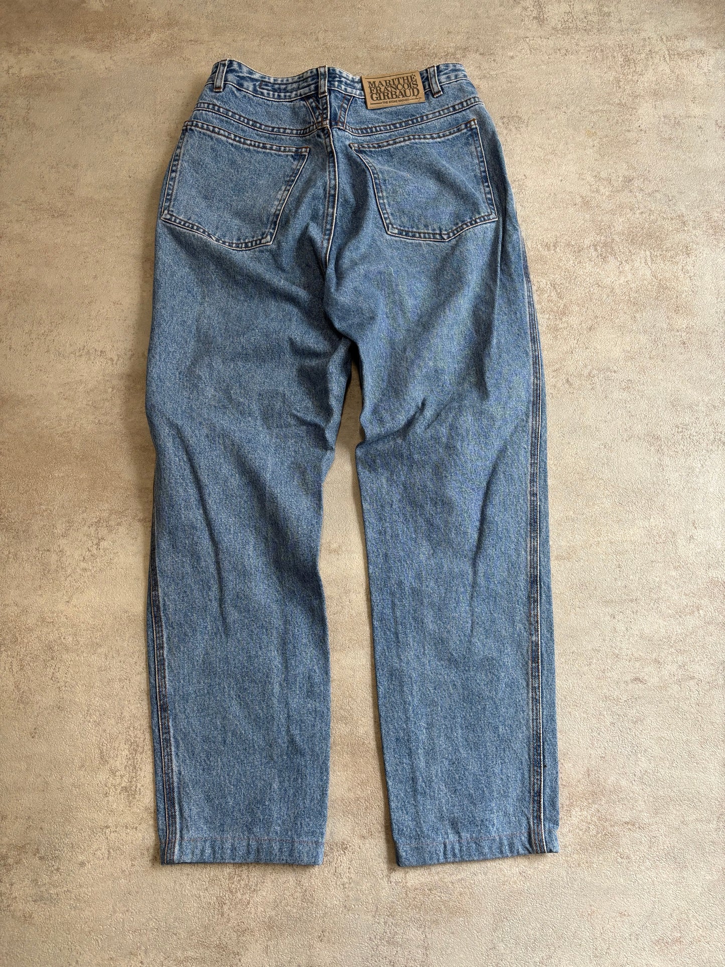 Pantalones Vaqueros Rectos Marithé François + Girbaud 90s Vintage - S