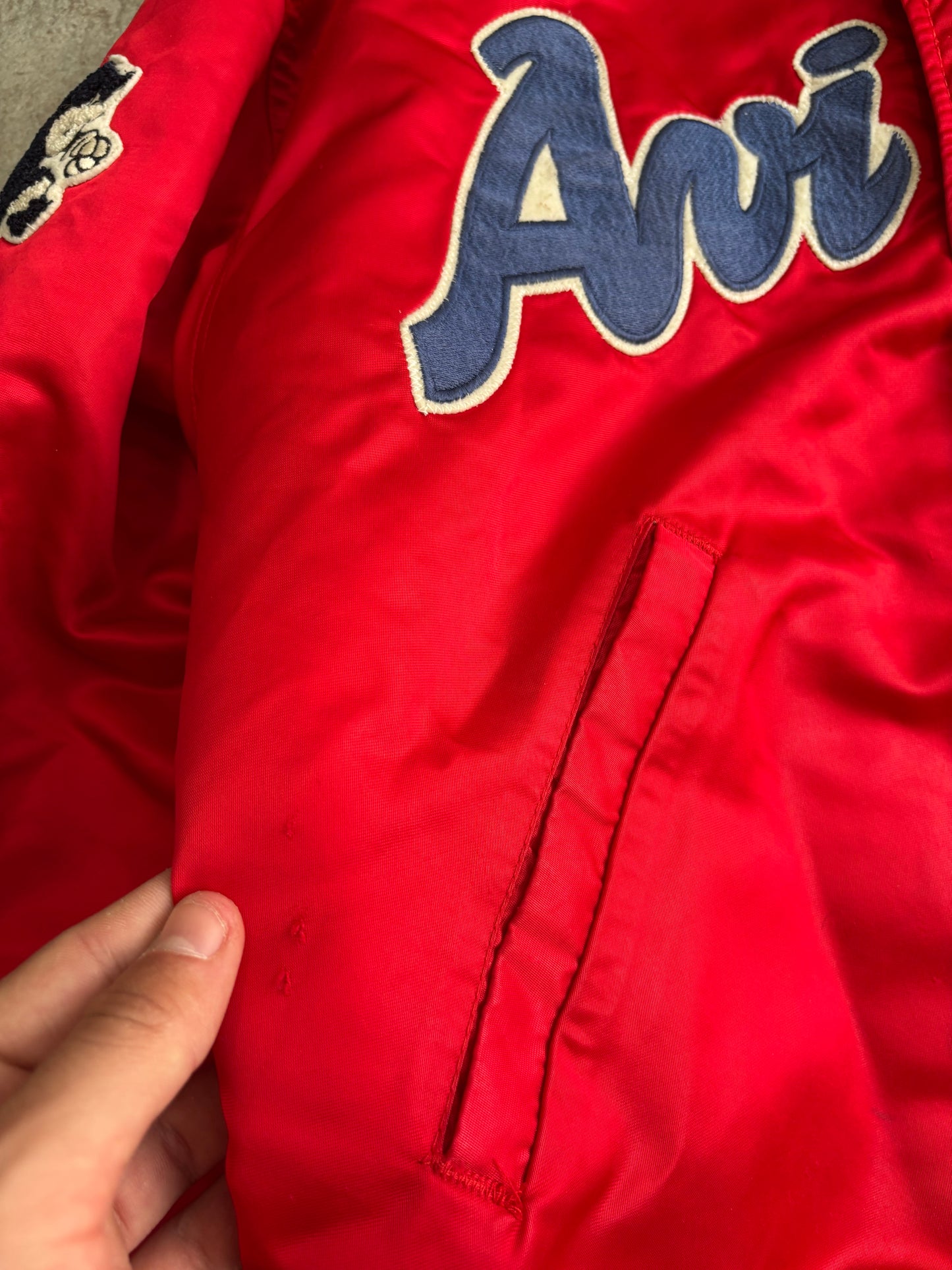 Chaqueta Bomber Varsity Avirex Chicago 1990 Vintage - L