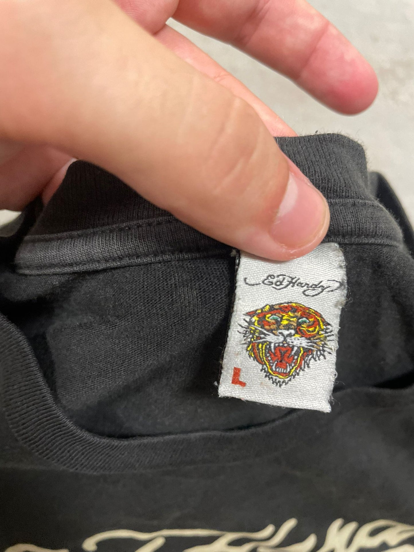 Camiseta Estampada Ed Hardy 00s Vintage - M