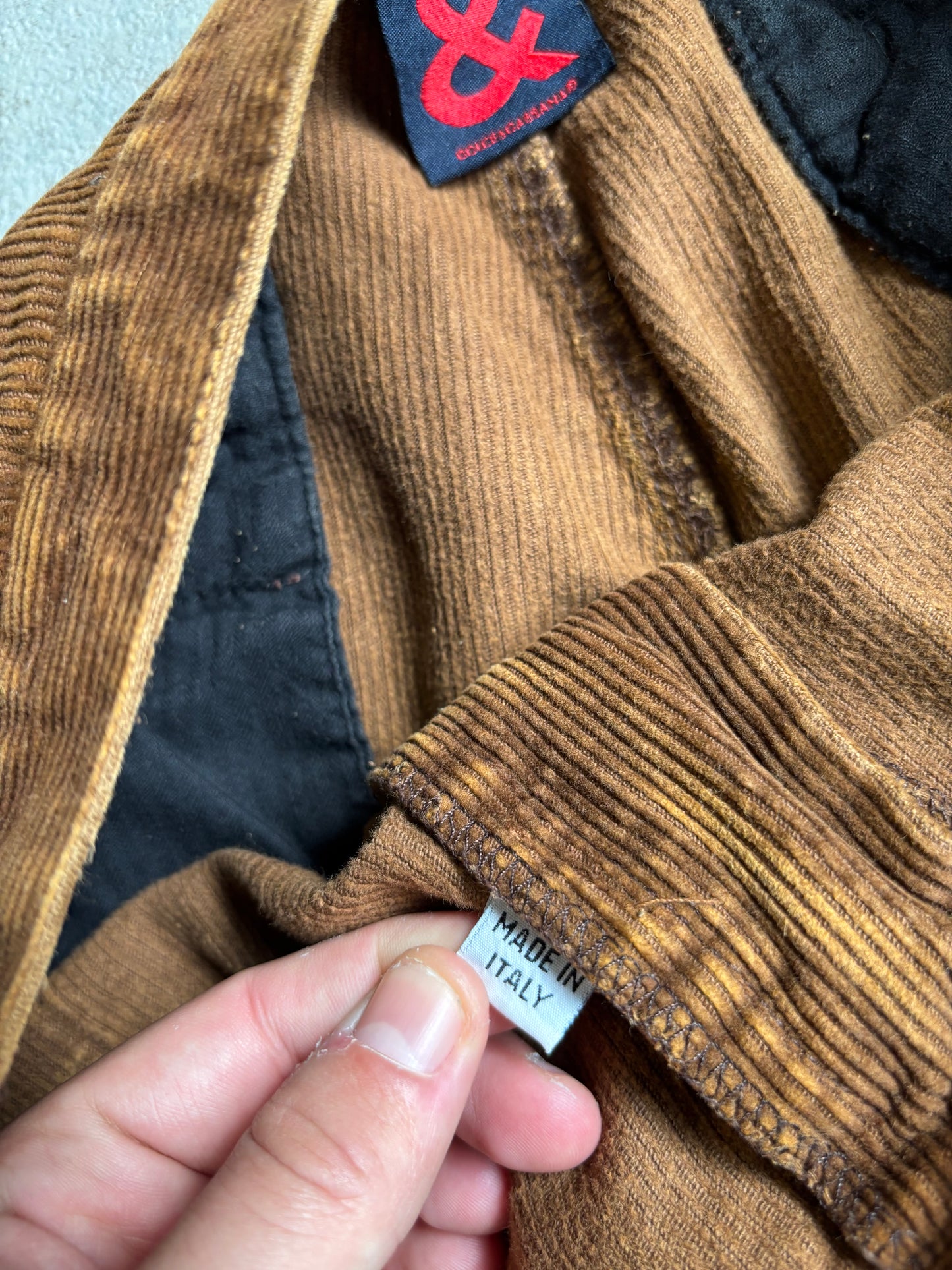 Pantalones Pana Cargo Dolce & Gabbana 00s Vintage - M