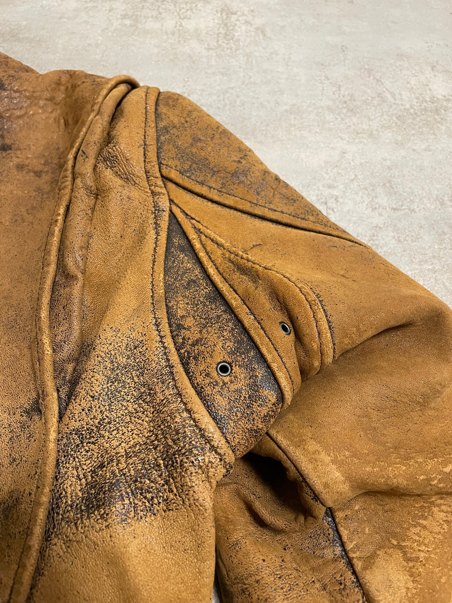 Chaqueta Aviador Cuero Vintage Charles Chevignon 80’s - M