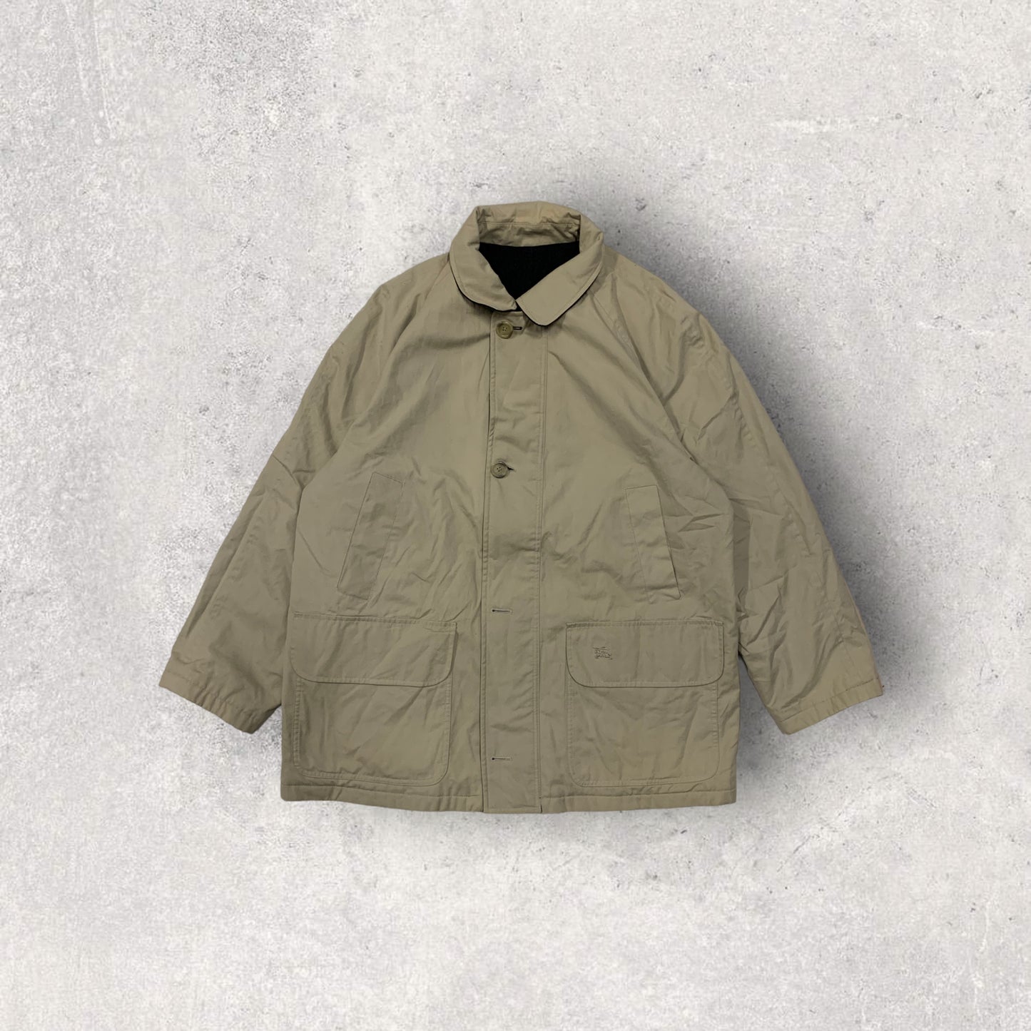 Abrigo Gabardina Vintage Burberry Reversible - L